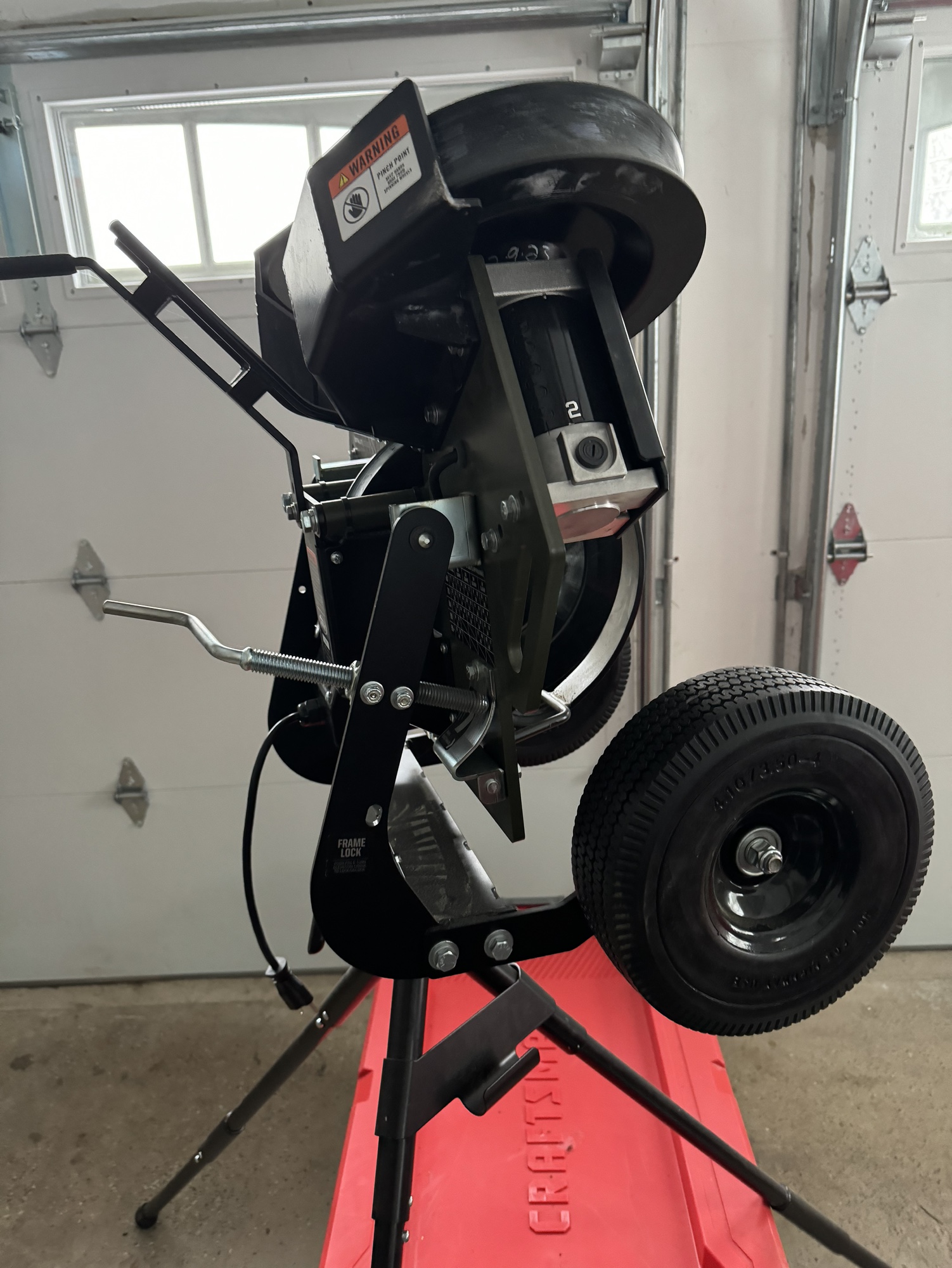 M3X 2.0 BASEBALL TRAINING MACHINE ON TRIPOD SidelineSwap