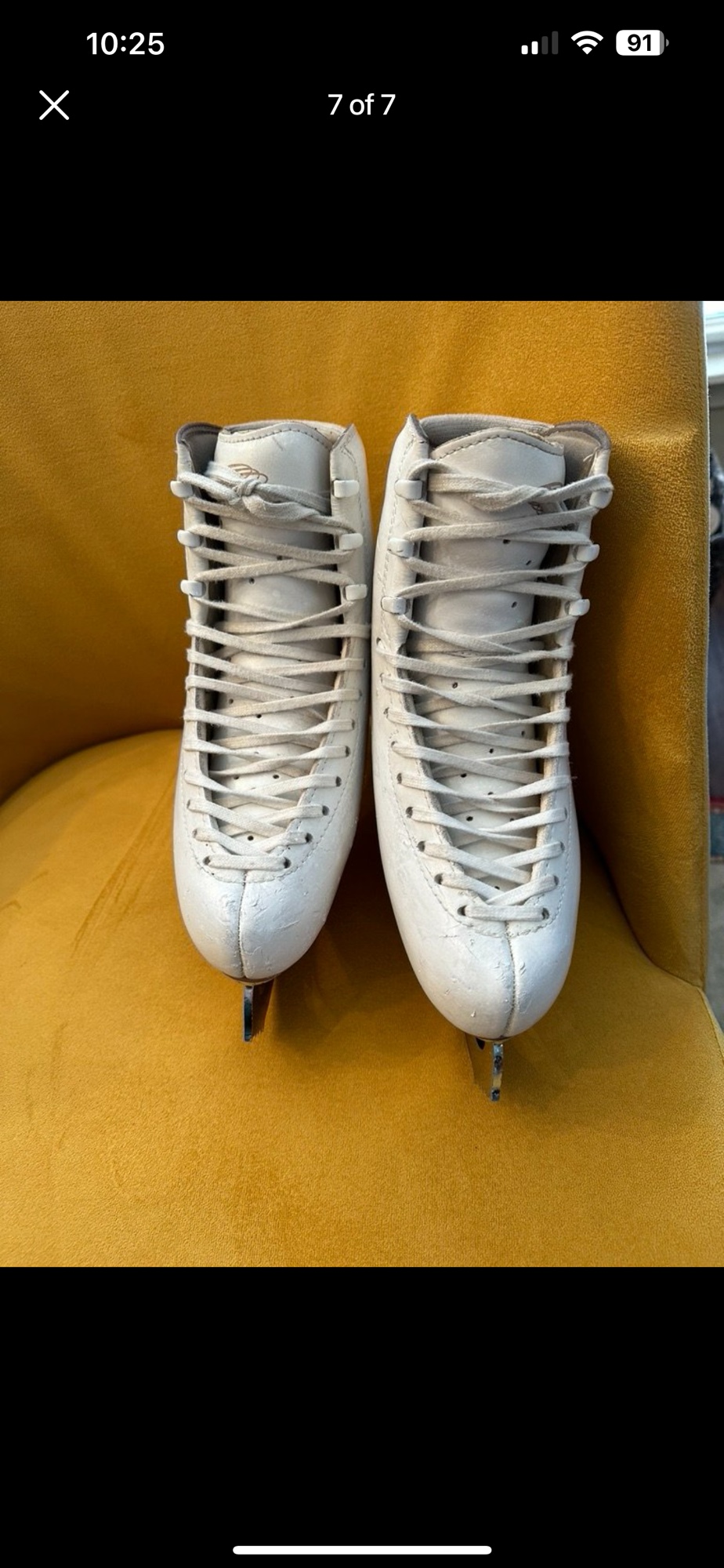 Used EDEA C Overture Figure Skates 245 C SidelineSwap