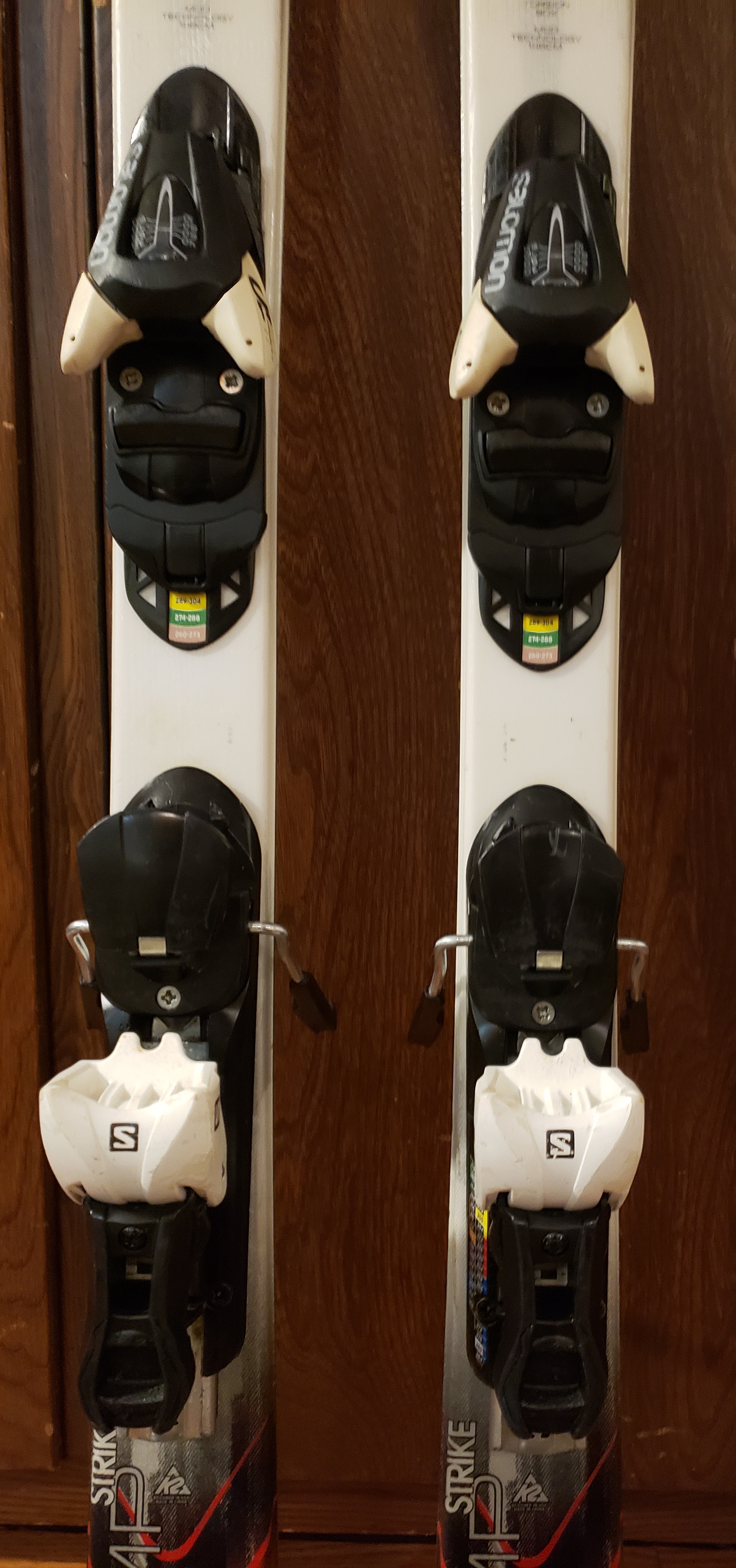 146cm SKIS K2 AMP Strike with SALOMON L10 (EASY TO ADJUST) BINDINGS