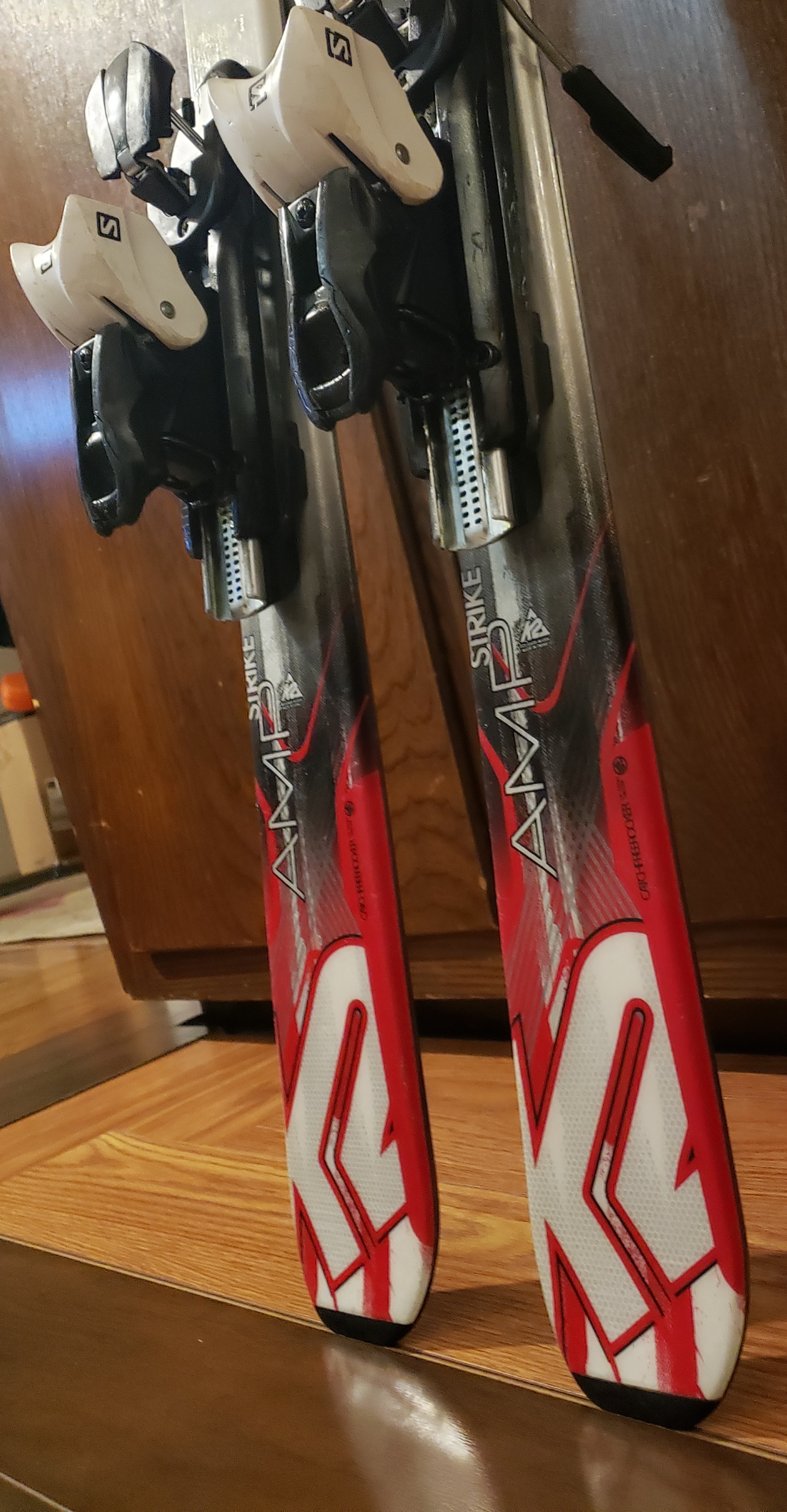 146cm SKIS K2 AMP Strike with SALOMON L10 (EASY TO ADJUST) BINDINGS