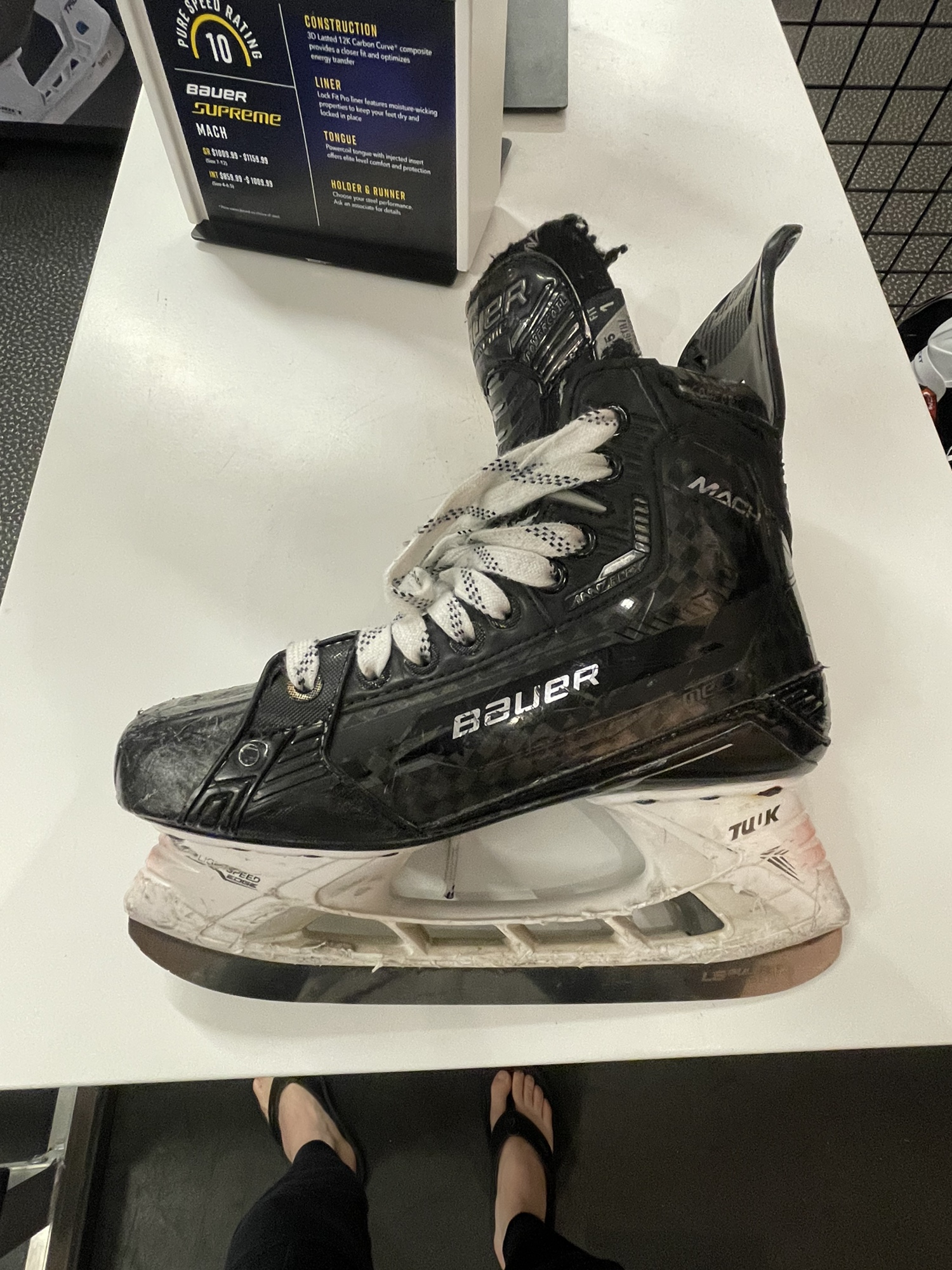 Bauer Mach Ice Hockey Skates SidelineSwap