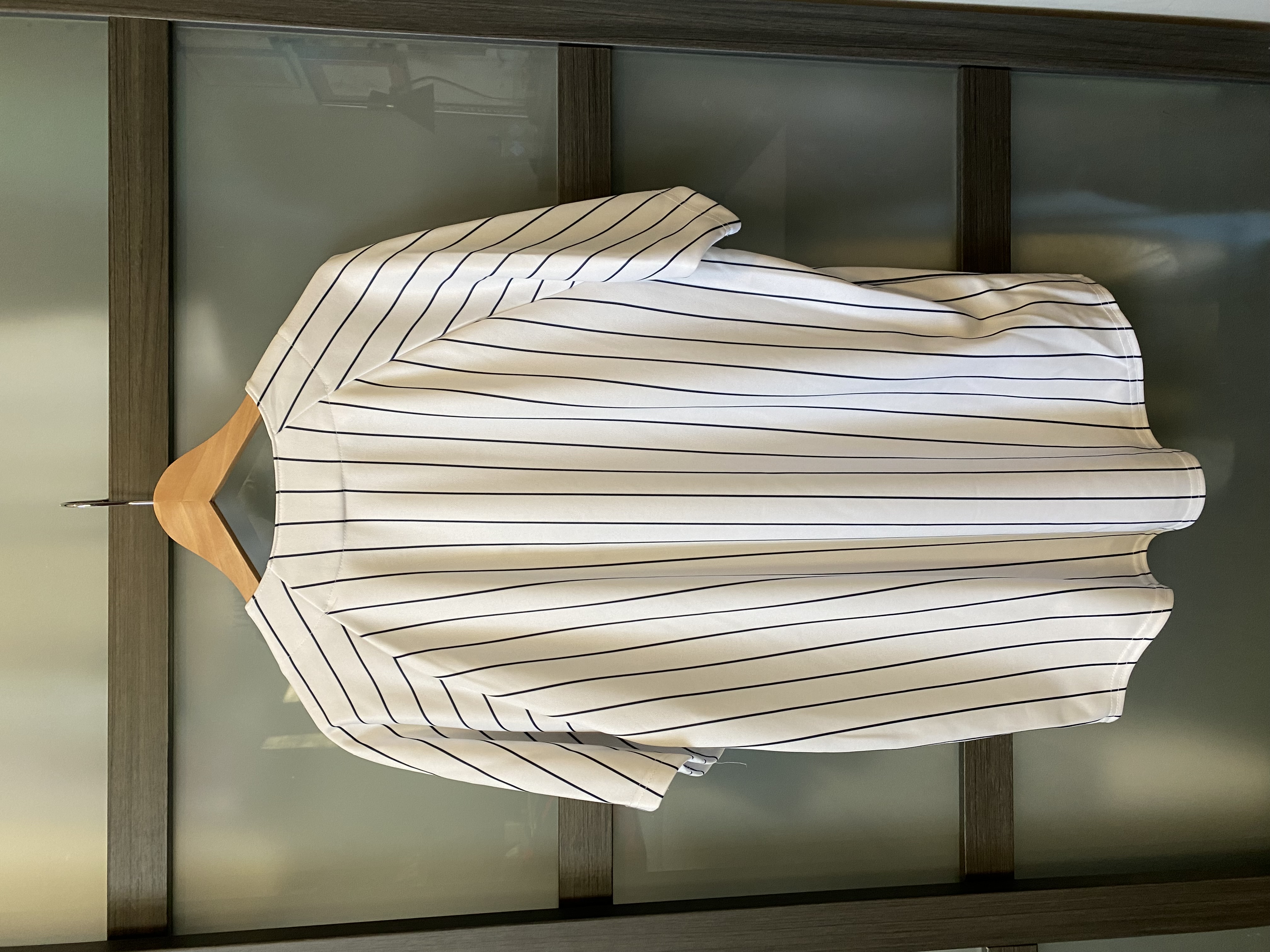 White New Large Men's Majestic 6400 Jersey - New York