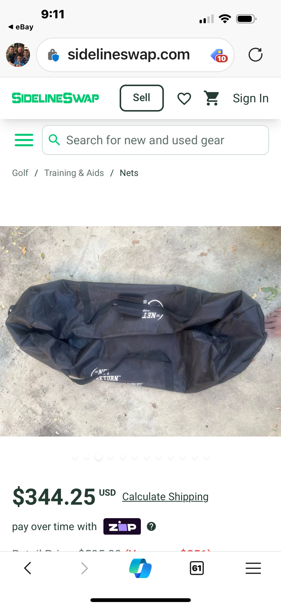 Used Net Return Pro Series, NoFly Zone and Simulator Screen SidelineSwap