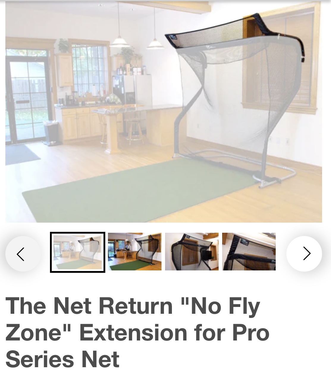 Used Net Return Pro Series, NoFly Zone and Simulator Screen SidelineSwap