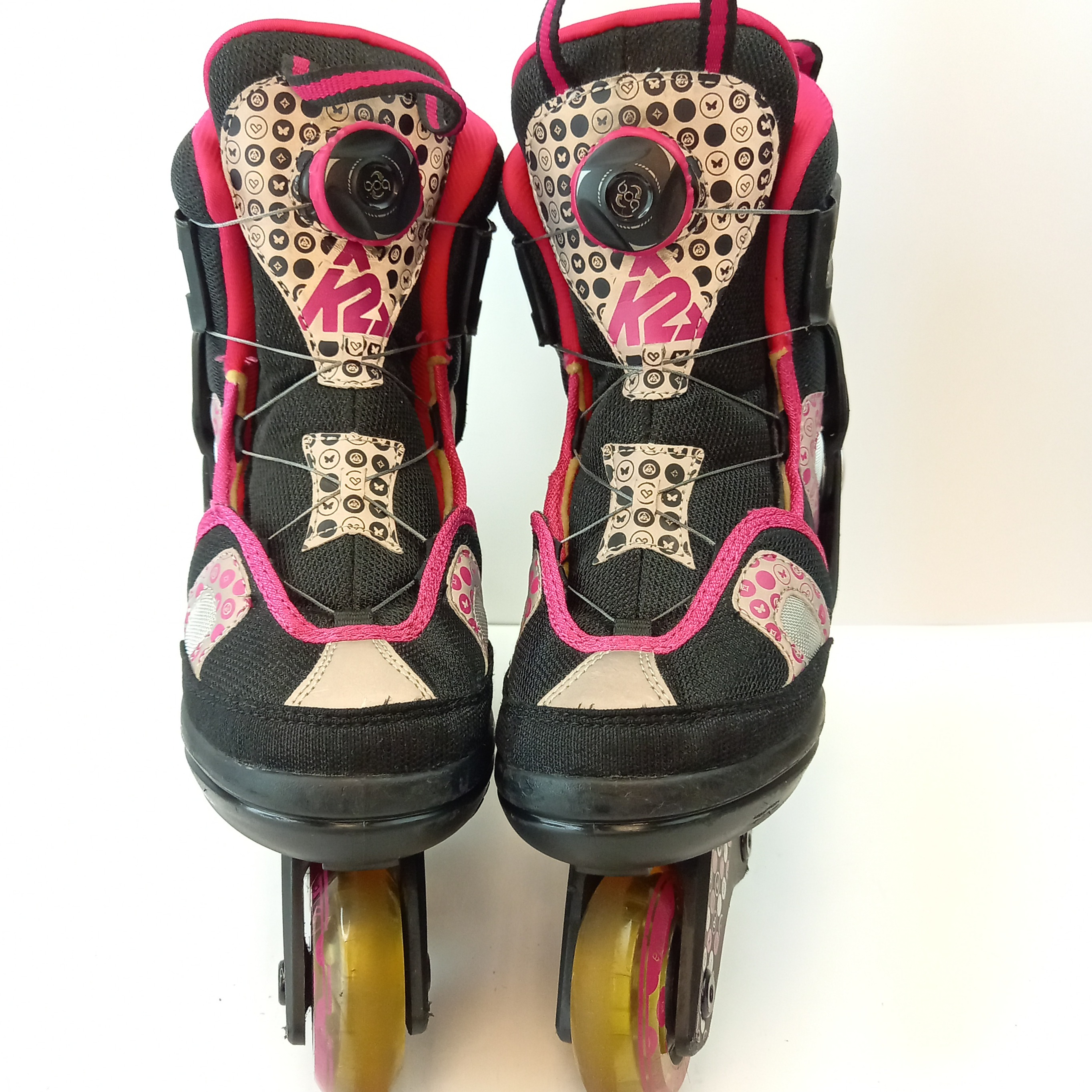 Used K2 Charm X BOA Inline Skates Regular Width Size 15 Girls Youth Adjustable Size SidelineSwap