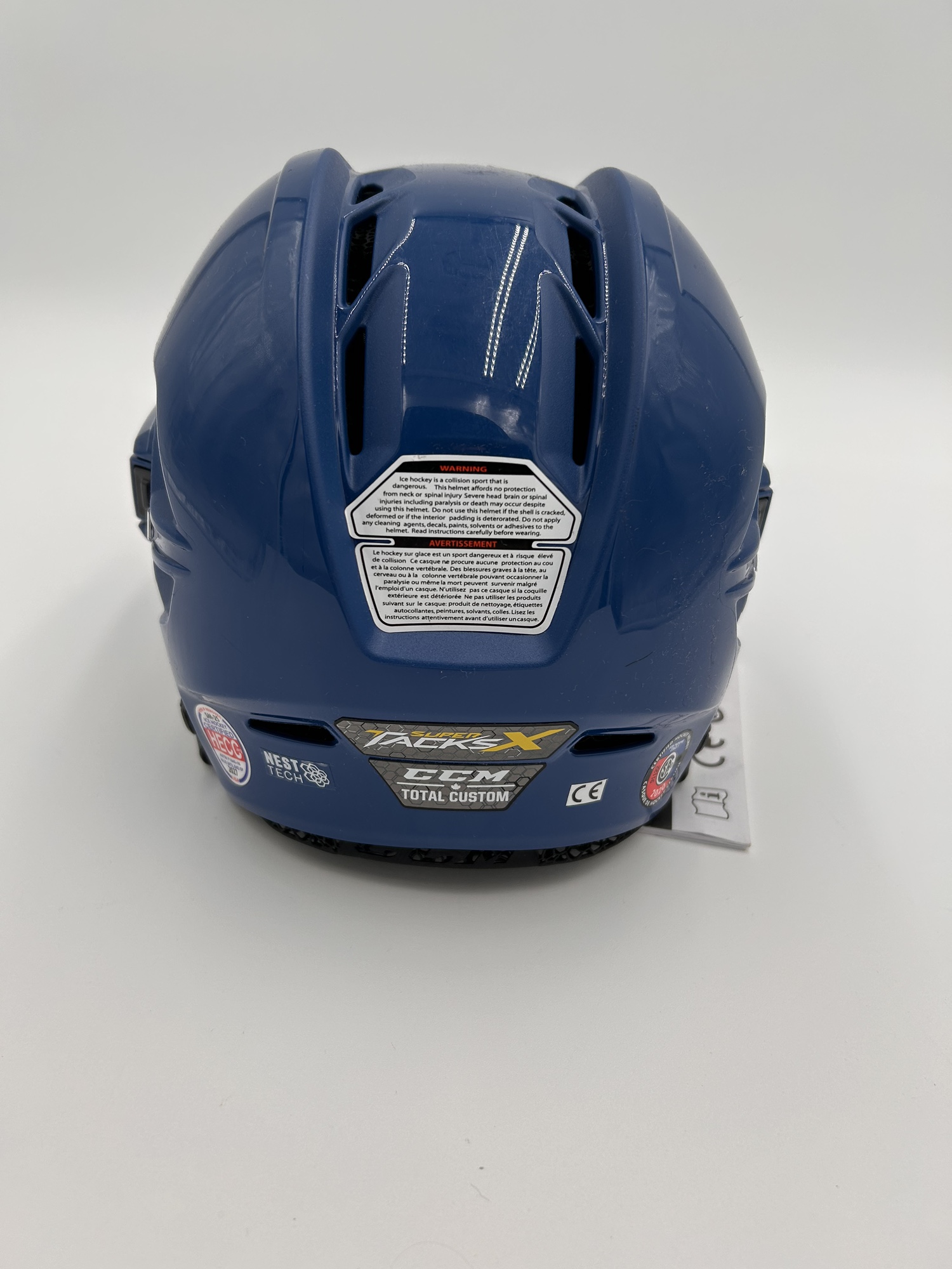 New Blue CCM Pro Stock Total Pro Custom Super Tacks X Helmet SidelineSwap