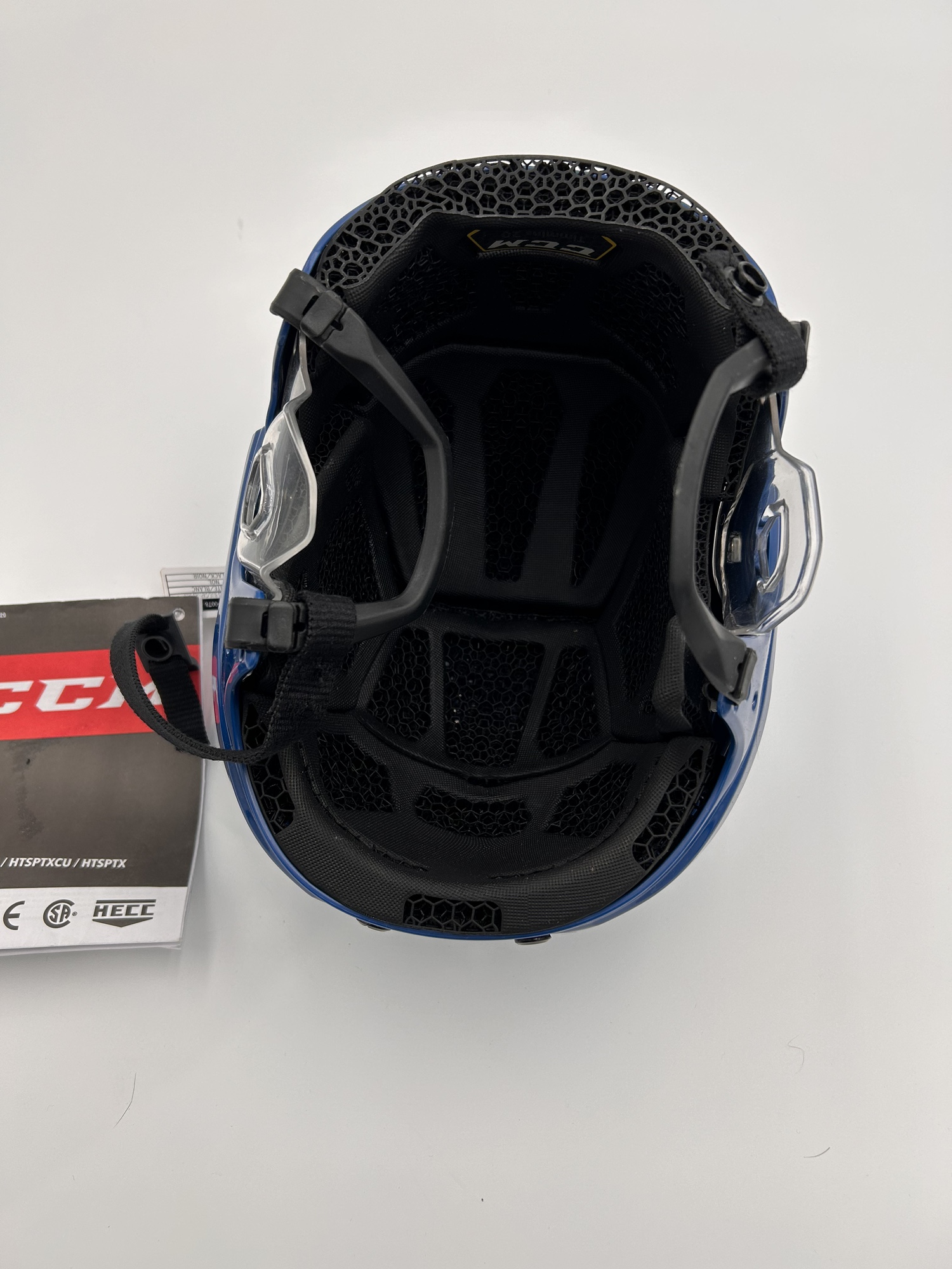 New Blue CCM Pro Stock Total Pro Custom Super Tacks X Helmet SidelineSwap