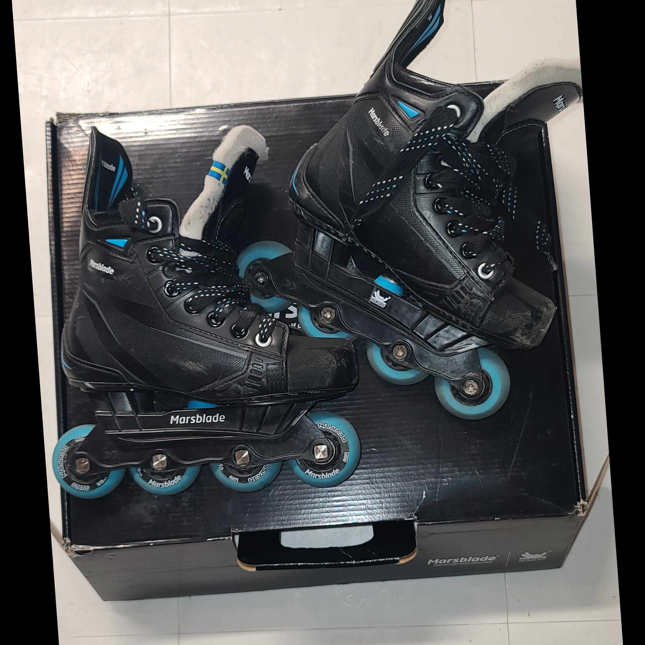 Marsblade O1 kraft team youth 2D off ice hockey skates SidelineSwap