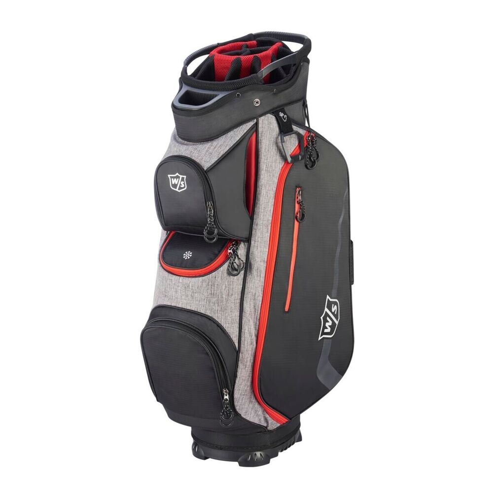 Wilson Staff Xtra Cart Bag 14Way + Putter Well Golf Bag BLACK