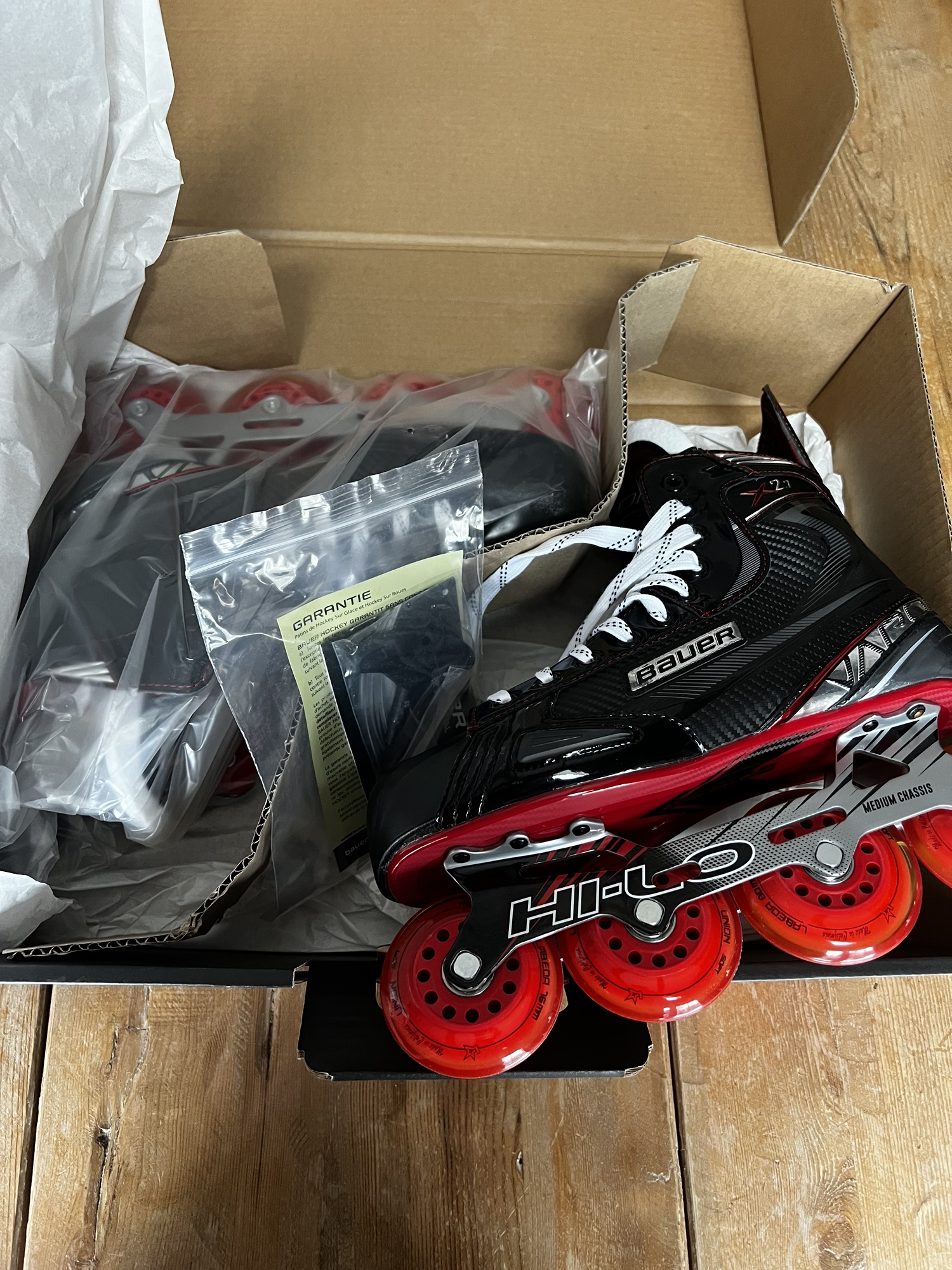 New Bauer Size 9.5 Vapor X2.7R Inline Skates SidelineSwap