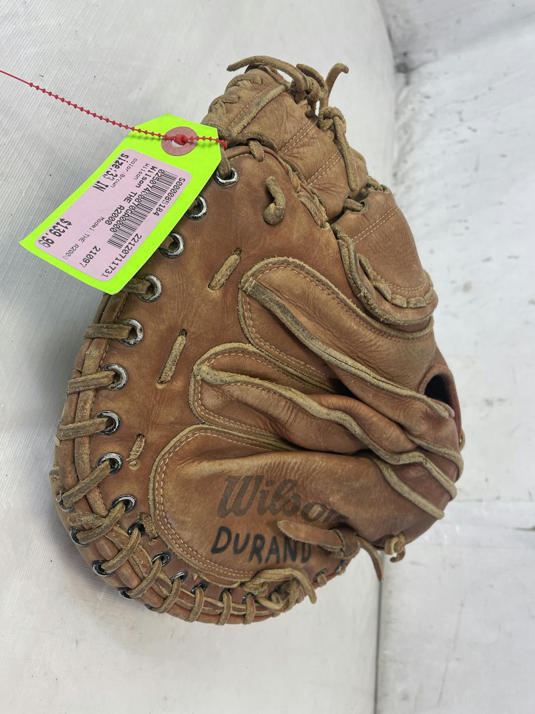 Used Wilson The A2403 Professional Model 33" Leather Baseball Catcher's