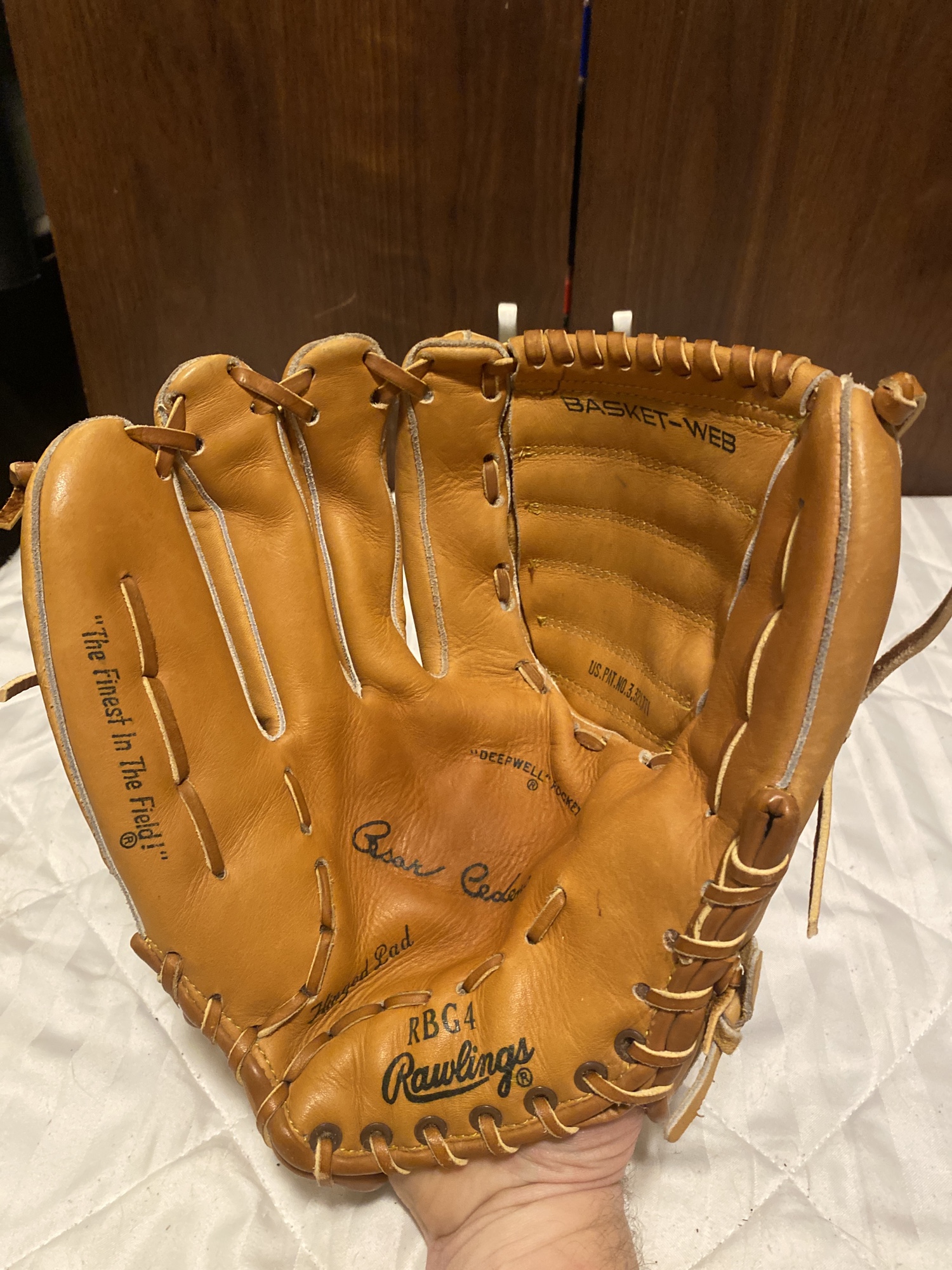 Vintage Rawlings Cesar Cedeno 12” Brown Baseball Glove