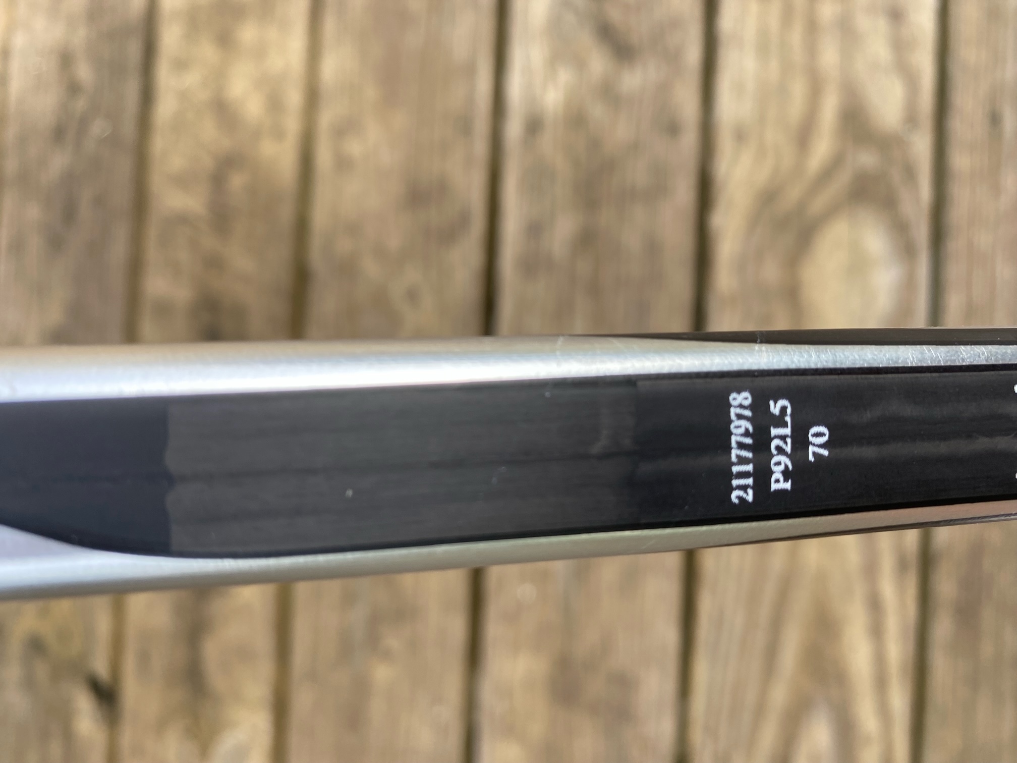 Bauer Hyperlite 2 Stick Custom RH P92 5 Lie 70 Flex Silver Matte