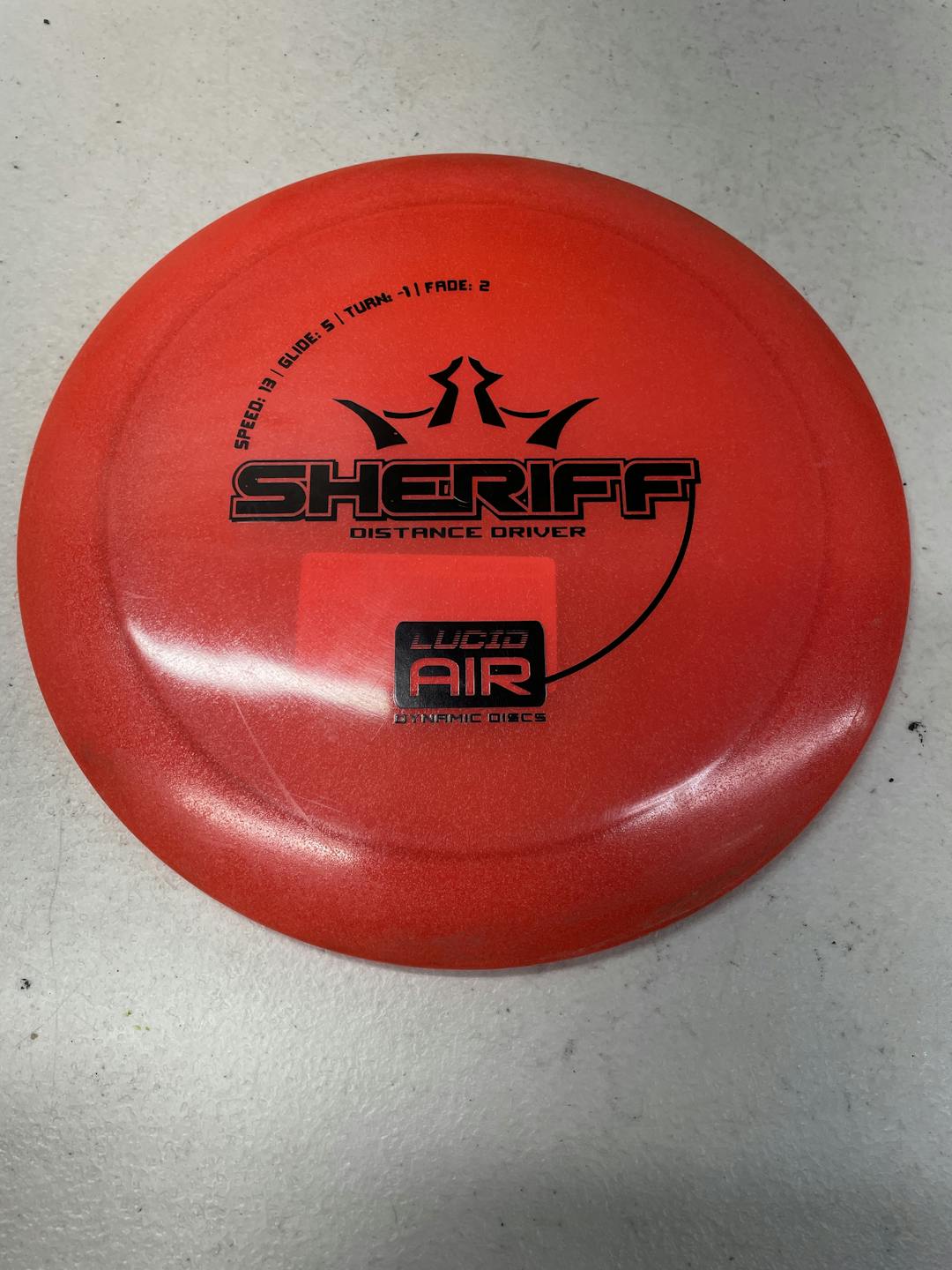 Used Dynamic Discs Lucid Air Sheriff 163g Disc Golf Drivers SidelineSwap