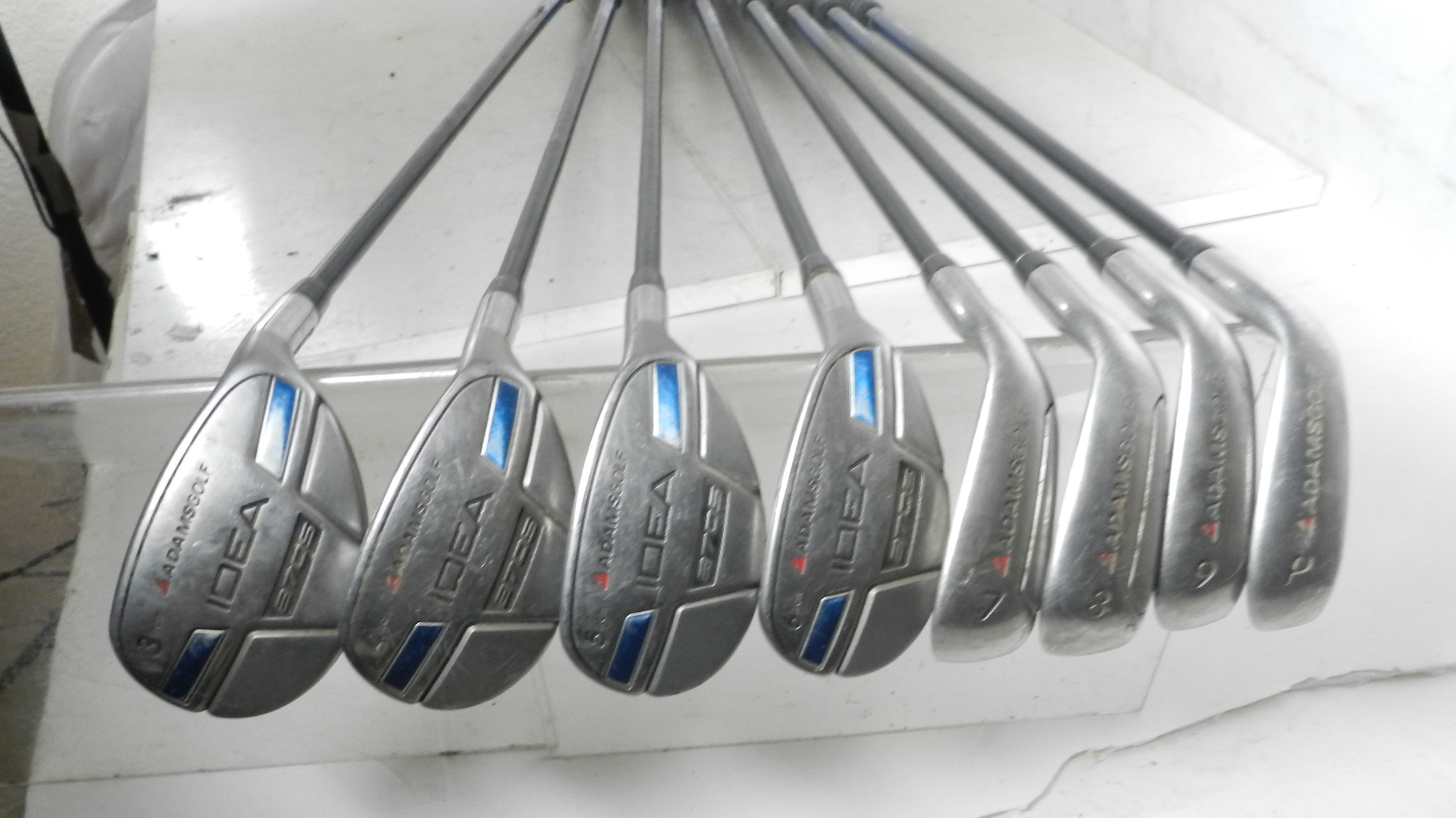 Adams Golf Club Sets For Men Adams Golf IDEA A70S Hybrid Iron 8 Golf Club Men's Set 3-PW Graphite