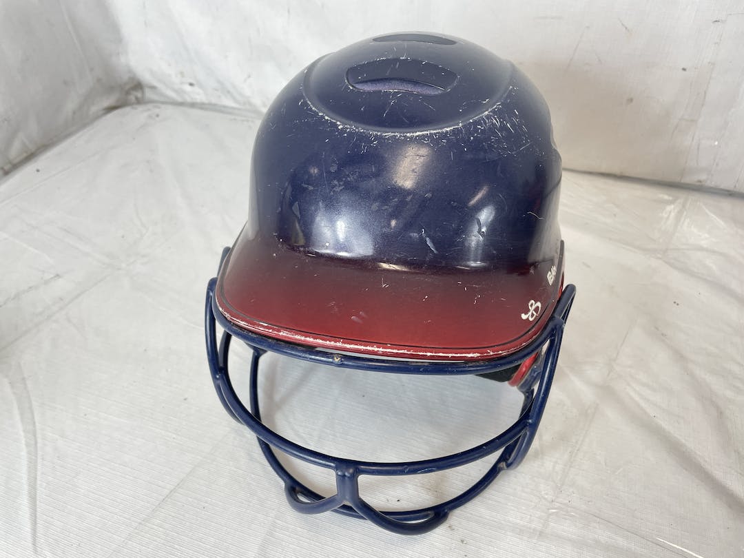 Used Boombah Bbh2jr 6 1 4 7 Softball Batting Helmet W Mask