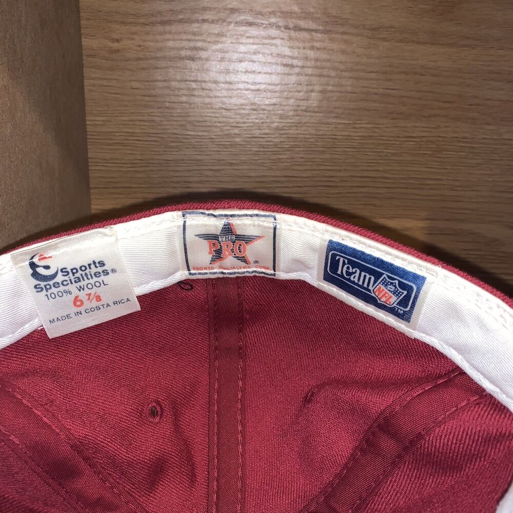 Vintage Washington Redskins Sports Specialties Script Fitted Hat Size 6 ...