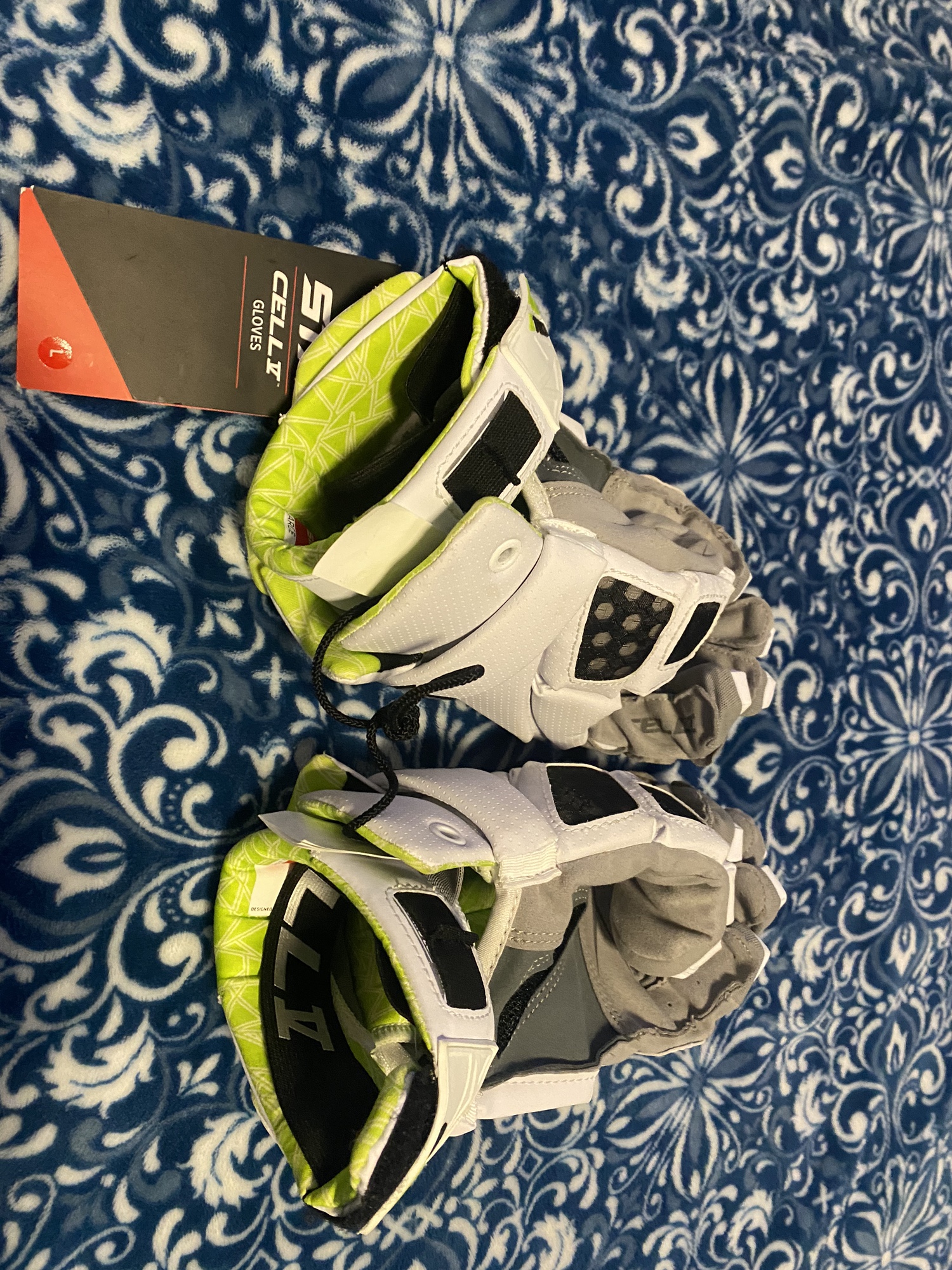 New STX 13" Cell V Lacrosse Gloves SidelineSwap