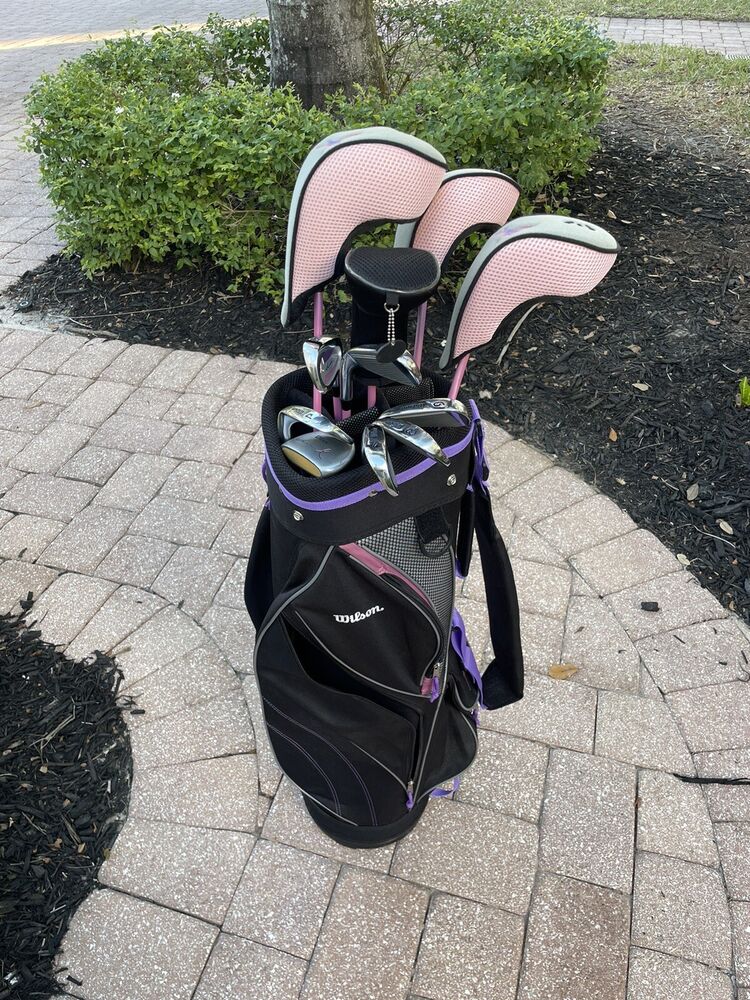 Ladies Wilson Hope Oversize 11 Club Set Graphite Shafts RH (Golf Bag