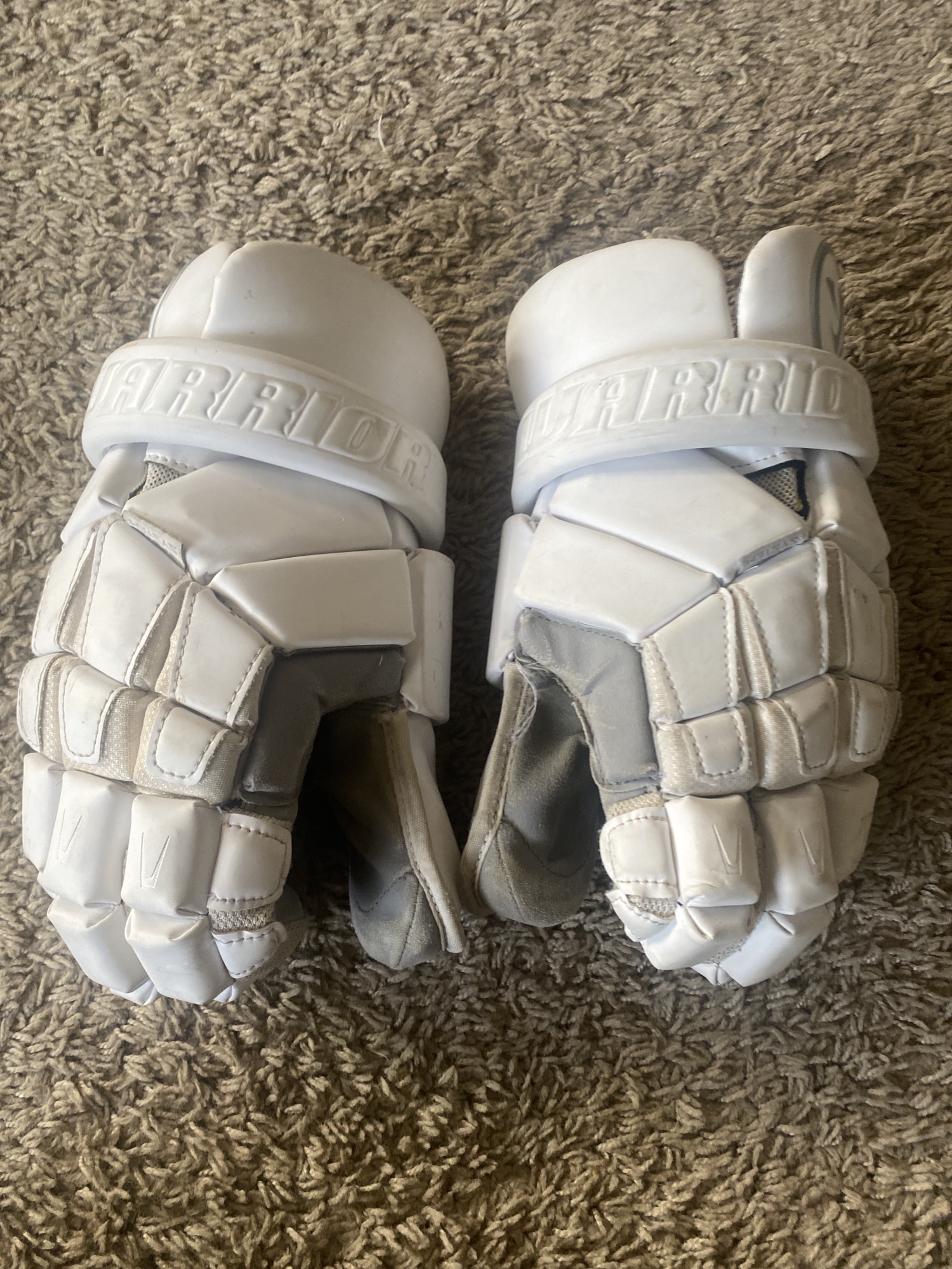 Used Goalie Warrior Extra Large Nemesis Lacrosse Gloves SidelineSwap