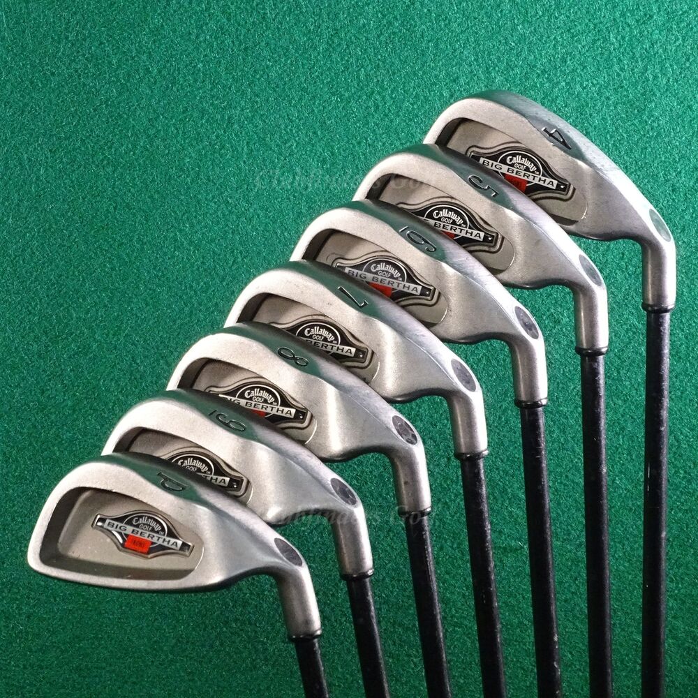 Callaway Big Bertha 1996 4PW Iron Set Factory RCH 96 Graphite Regular SidelineSwap
