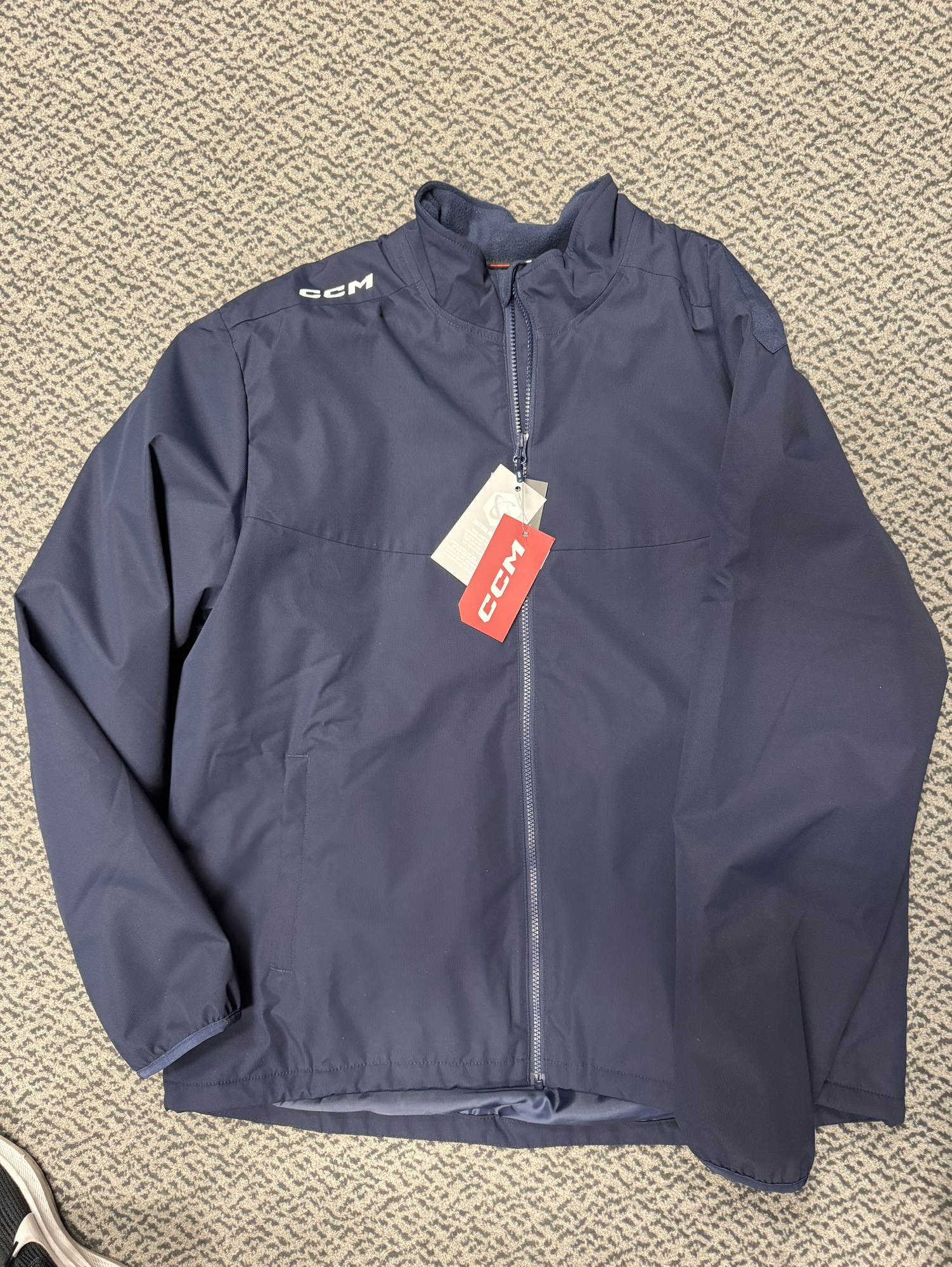 CCM Senior Langarm Shirt Mit Nackenschutz | Hockey Unterziehshirt | Schwarz