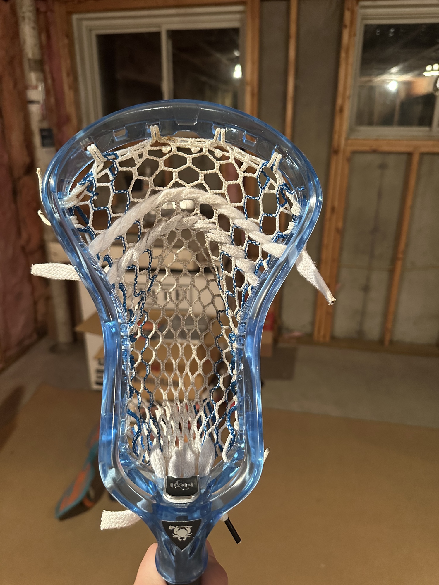 ECD Ion Lacrosse Head (Frost Color) Strung SidelineSwap