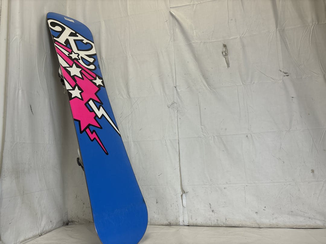 Used K2 Skyla 143 Cm Women's Snowboard W Lg Flow Flite 1 Womens