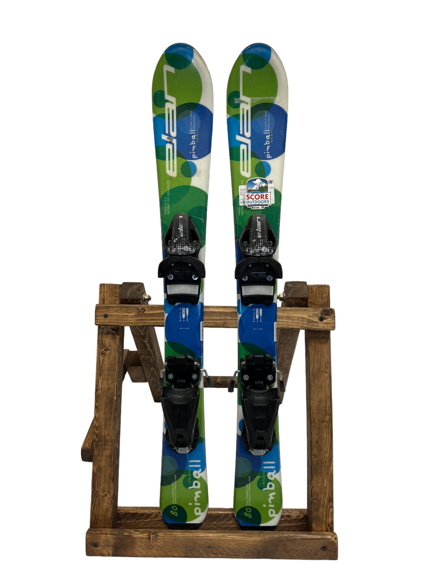 80cm Elan Pimball Team Skis with Bindings SidelineSwap