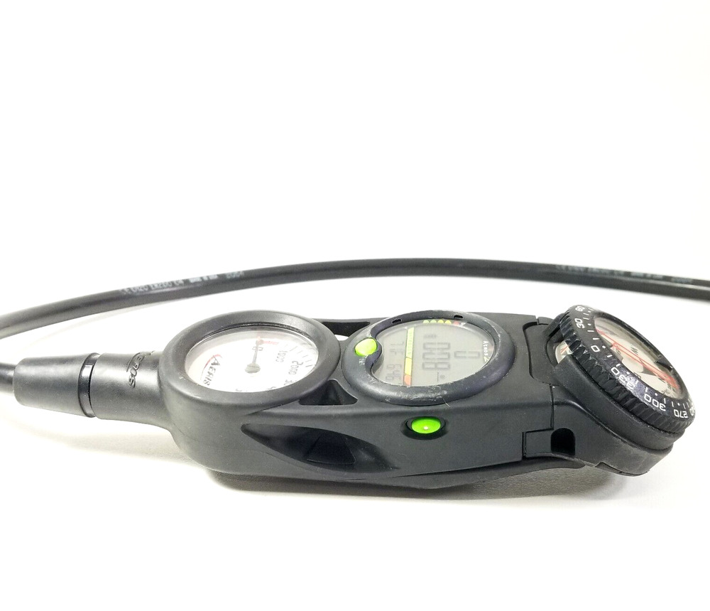 Aeris Atmos 2 Computer Console 3 Gauge Nitrox Scuba Diving 5500 PSI SPG Compass SidelineSwap
