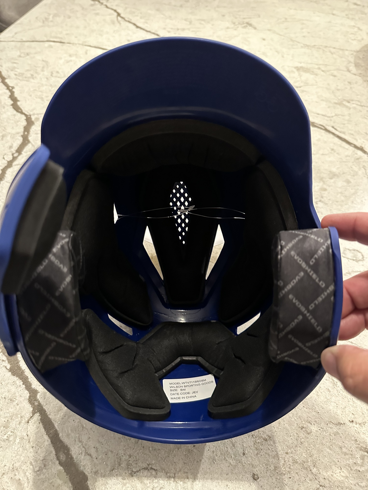 Evoshield XVT batting helmet with face guard For Left Hand Hitter