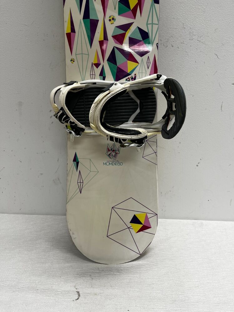 K2 Moment 150cm TwinTip AllMountain Snowboard K2 Virtue Bindings Medium CLEAN SidelineSwap