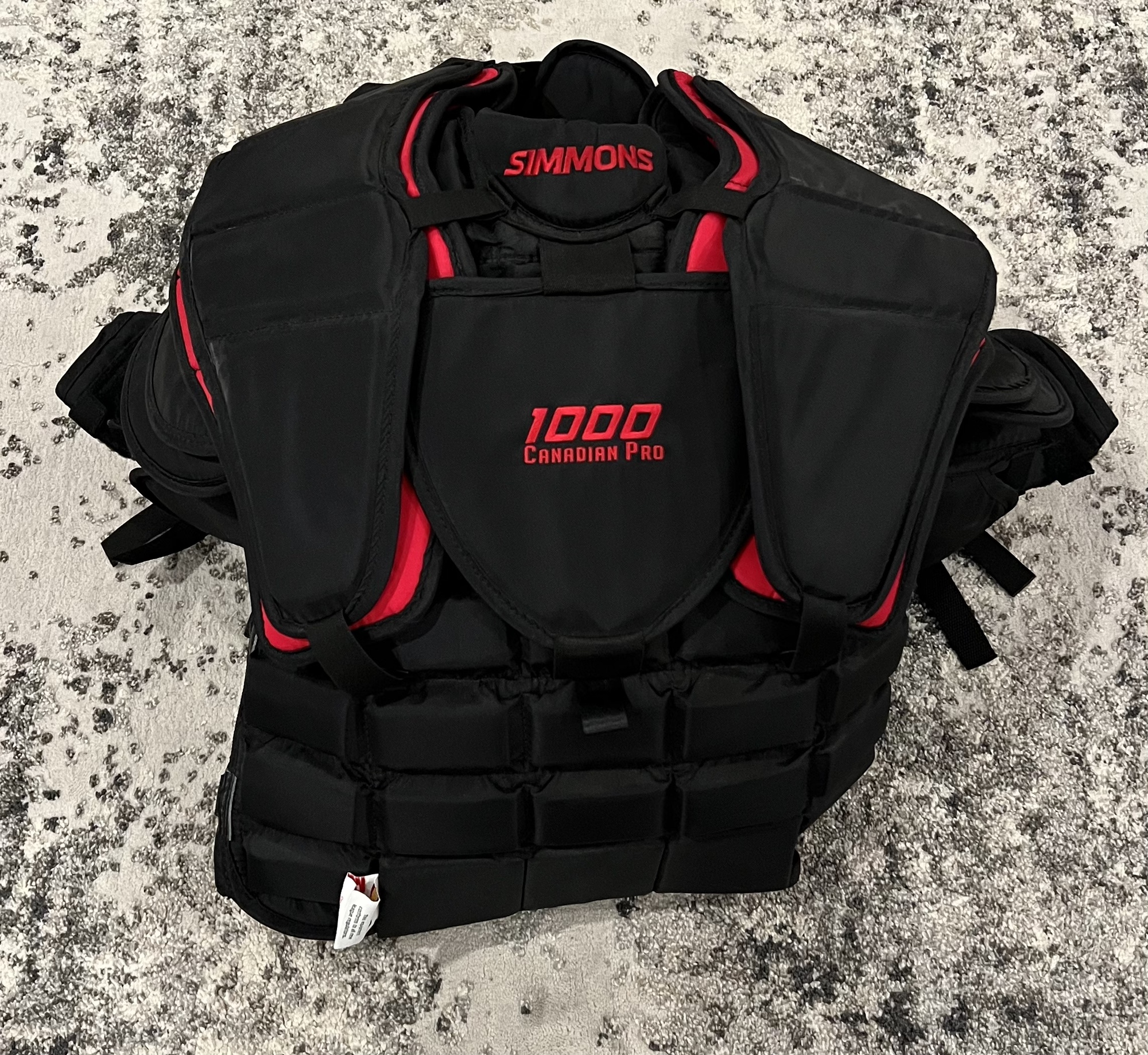 New Small Simmons Goalie Chest Protector 1000 Pro SidelineSwap