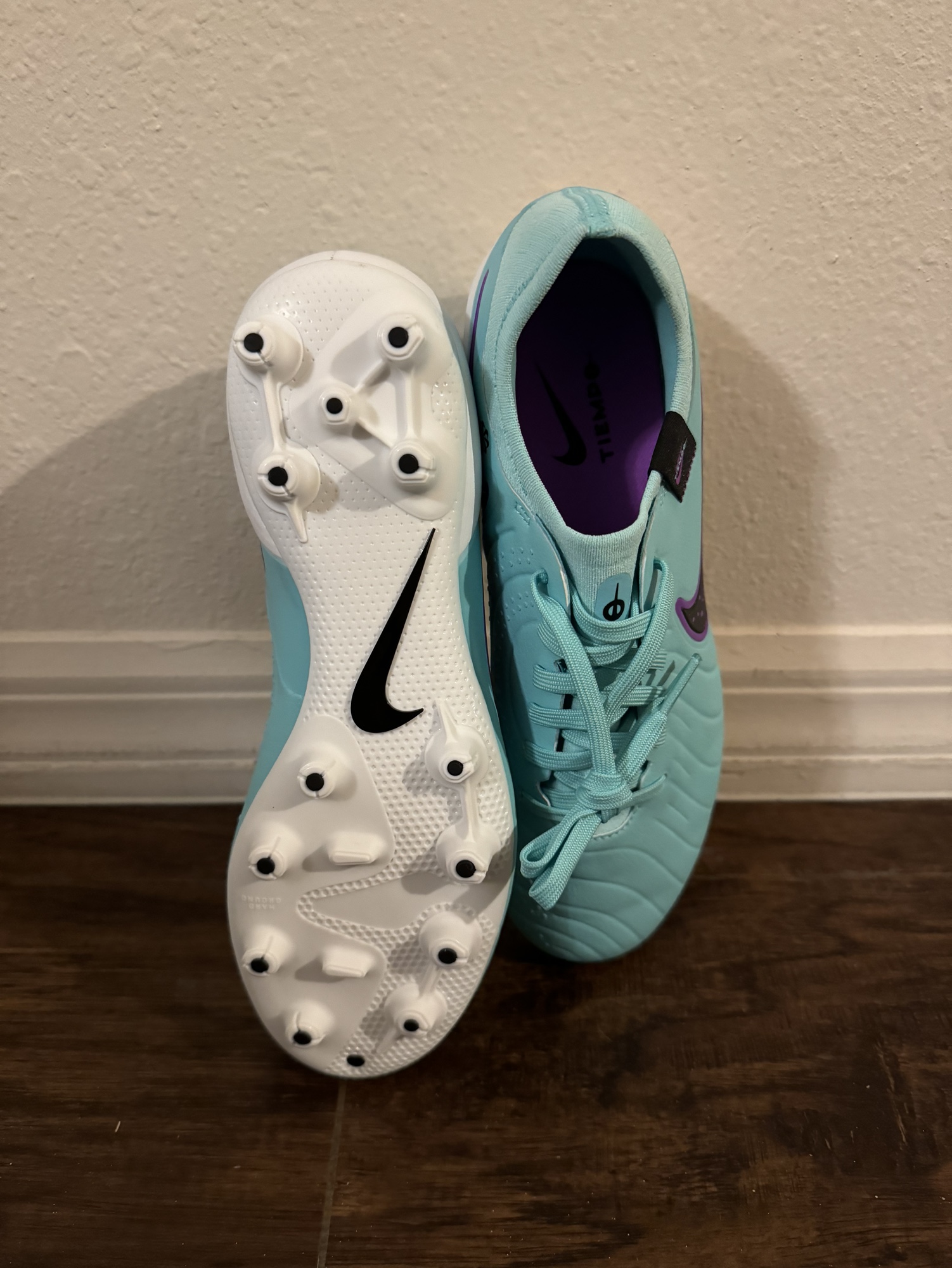 blue nike tiempo cleats