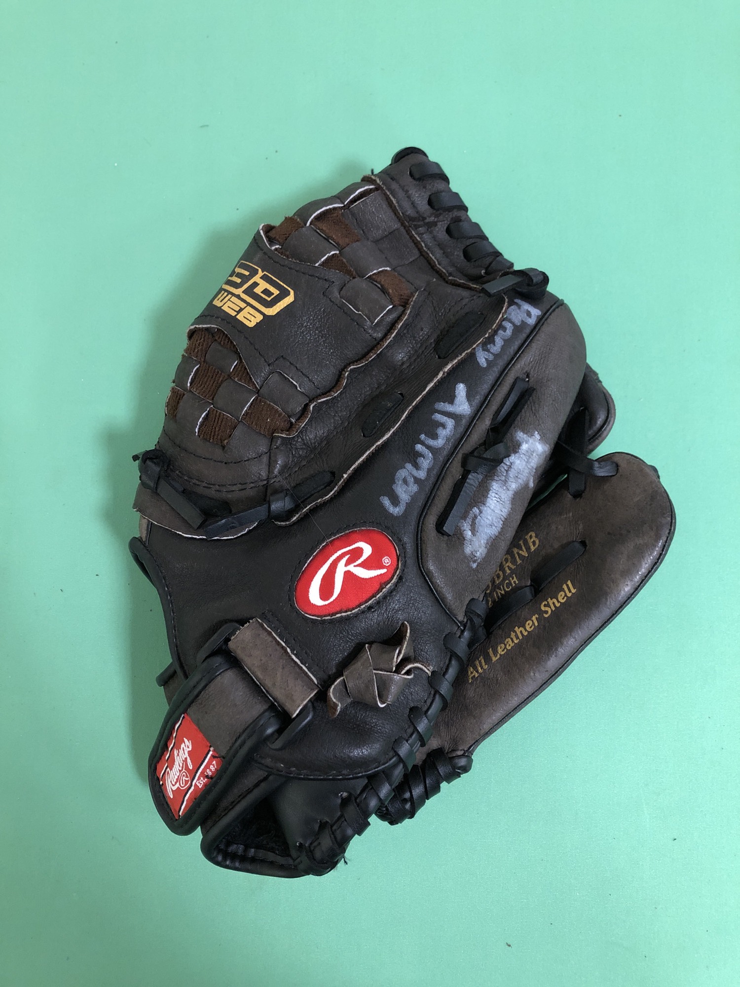 Used Rawlings Highlight Series RightHand Throw Outfield Softball Glove