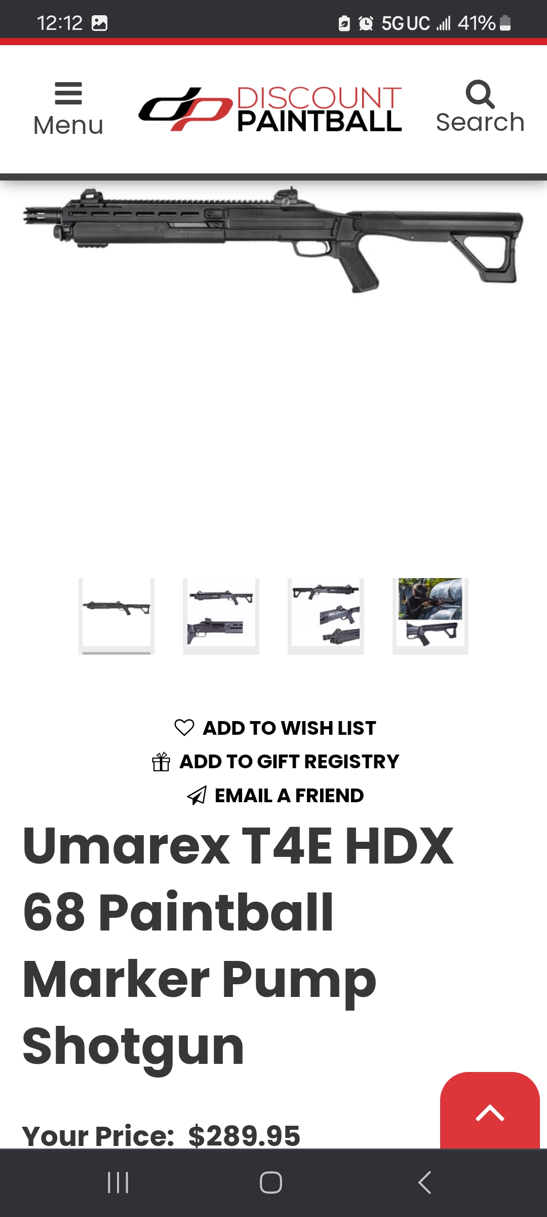 New UMAREX T4E HDX .68 CALIBER PAINTBALL PUMP ACTION SHOTGUN SidelineSwap