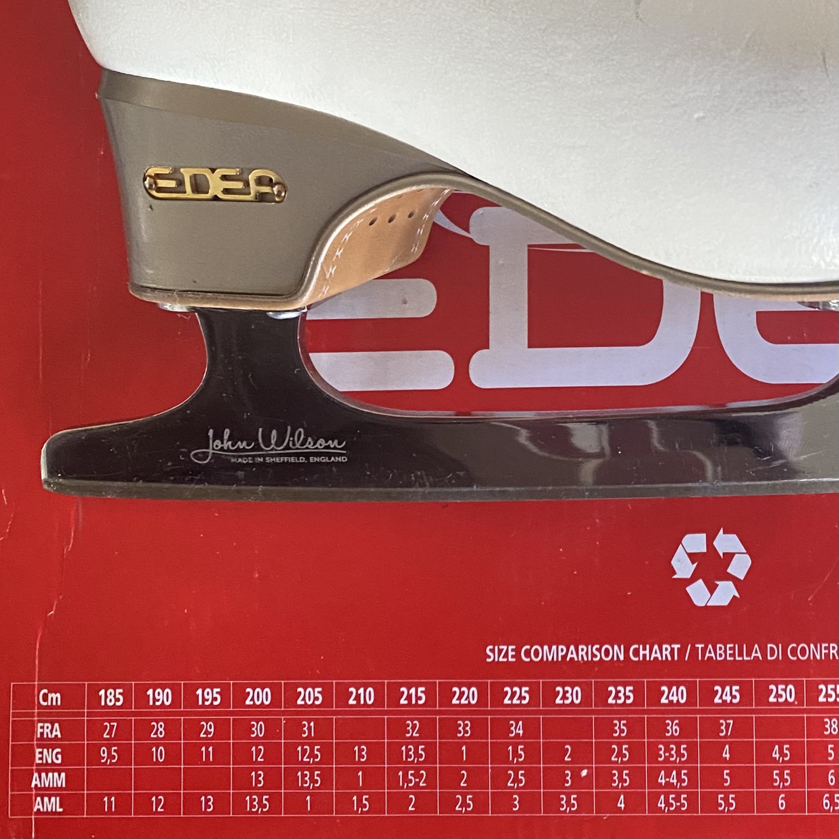 Used EDEA Figure Skates with Chorus boots and Coronation Ace blades