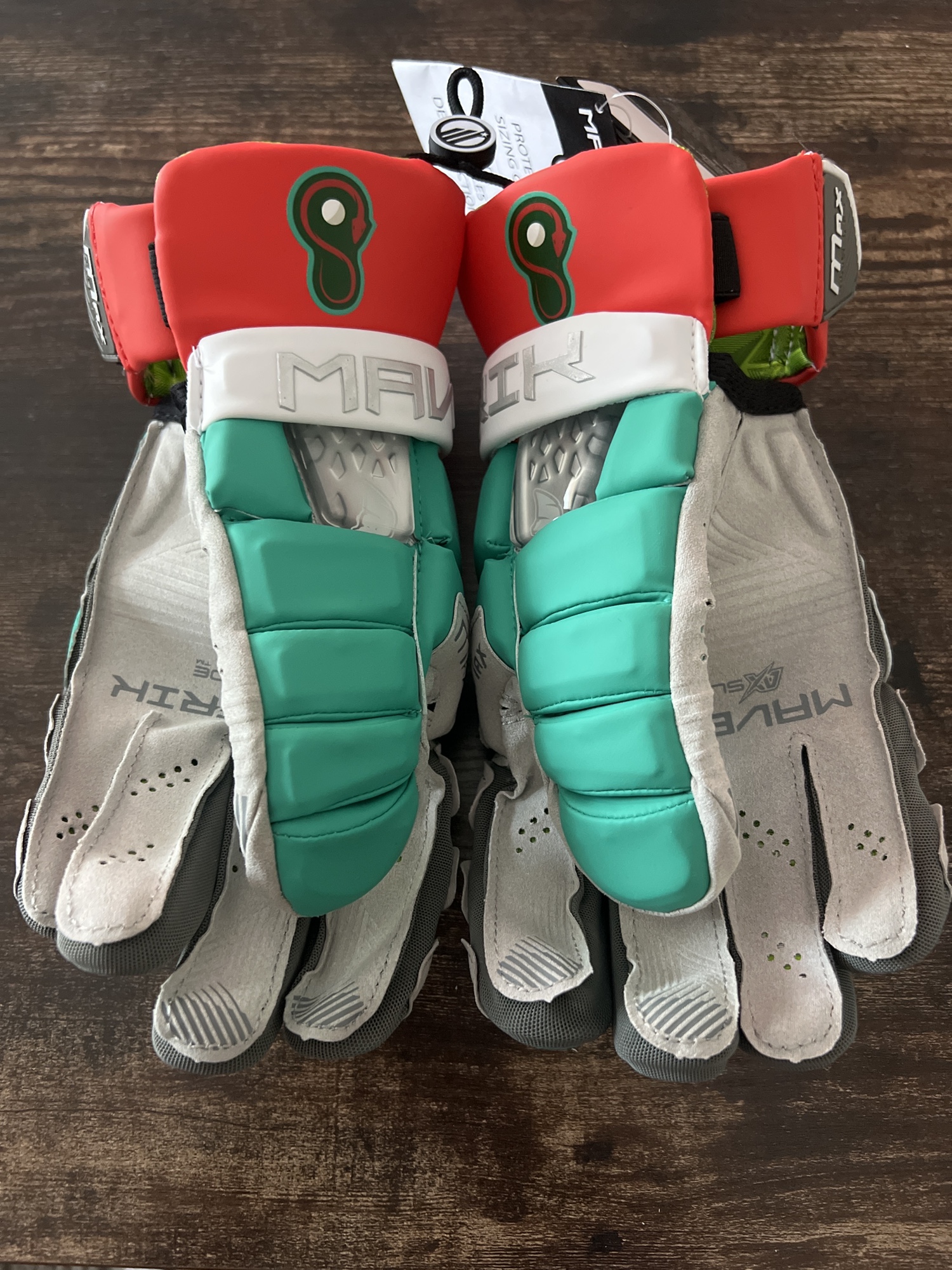 New PLL Whipsnakes Maverik 13" Max Lacrosse Gloves SidelineSwap