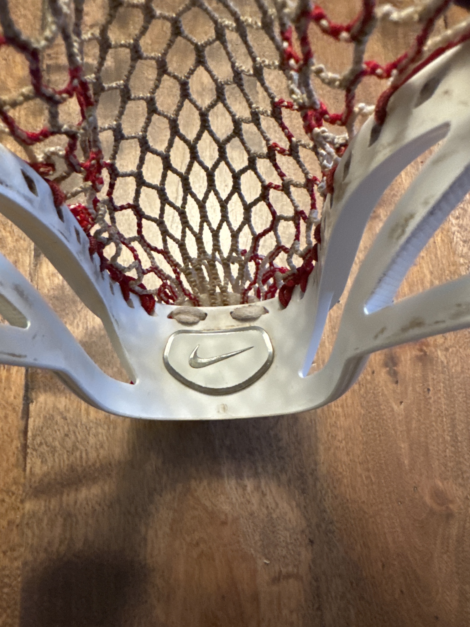 nike alpha elite 2 lacrosse head strung in hero 3.0 semi soft mesh