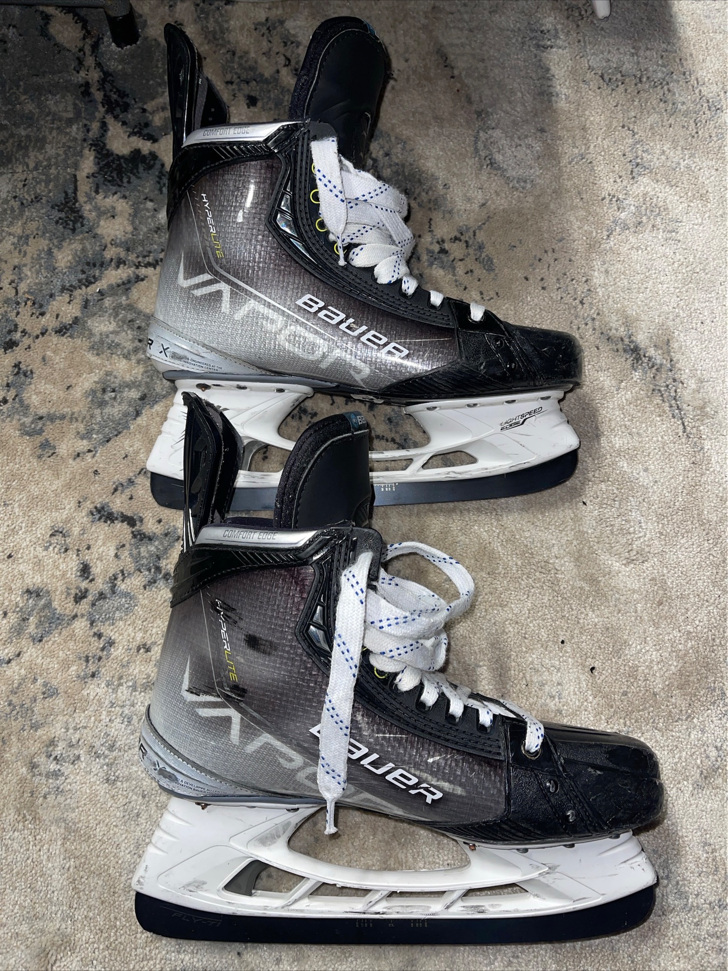 NHL Capitals Alexeyev Bauer Pro Stock Used Hyperlite Hockey Skates Size 9.5 DA SidelineSwap