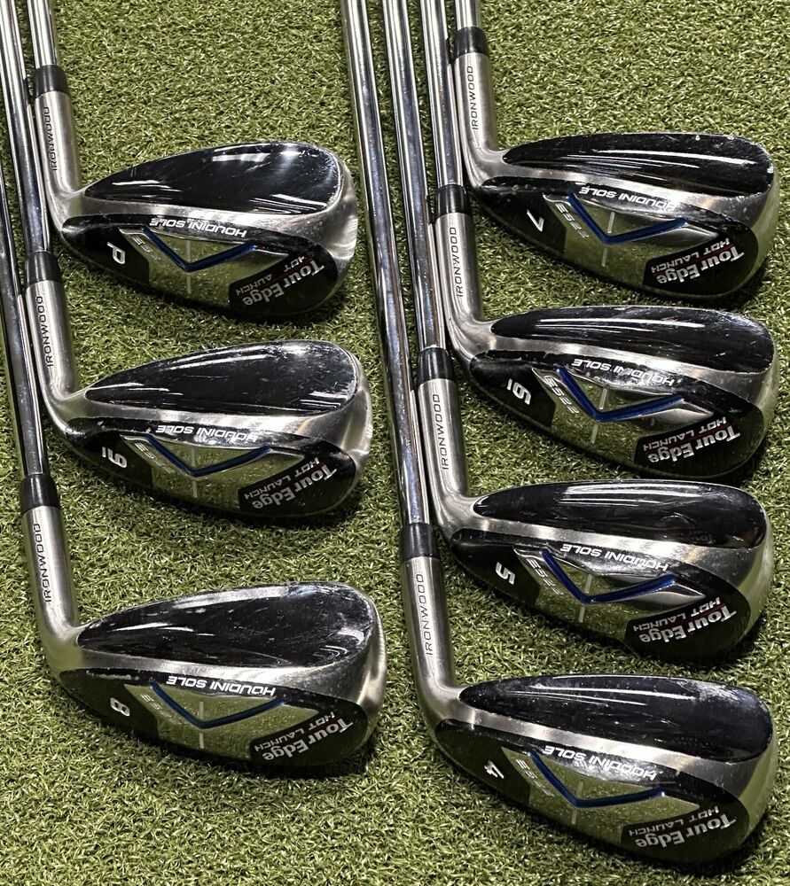 Tour Edge E522 Hybrid Iron Wood Set 4PW Steel KBS MAX 80 Regular R