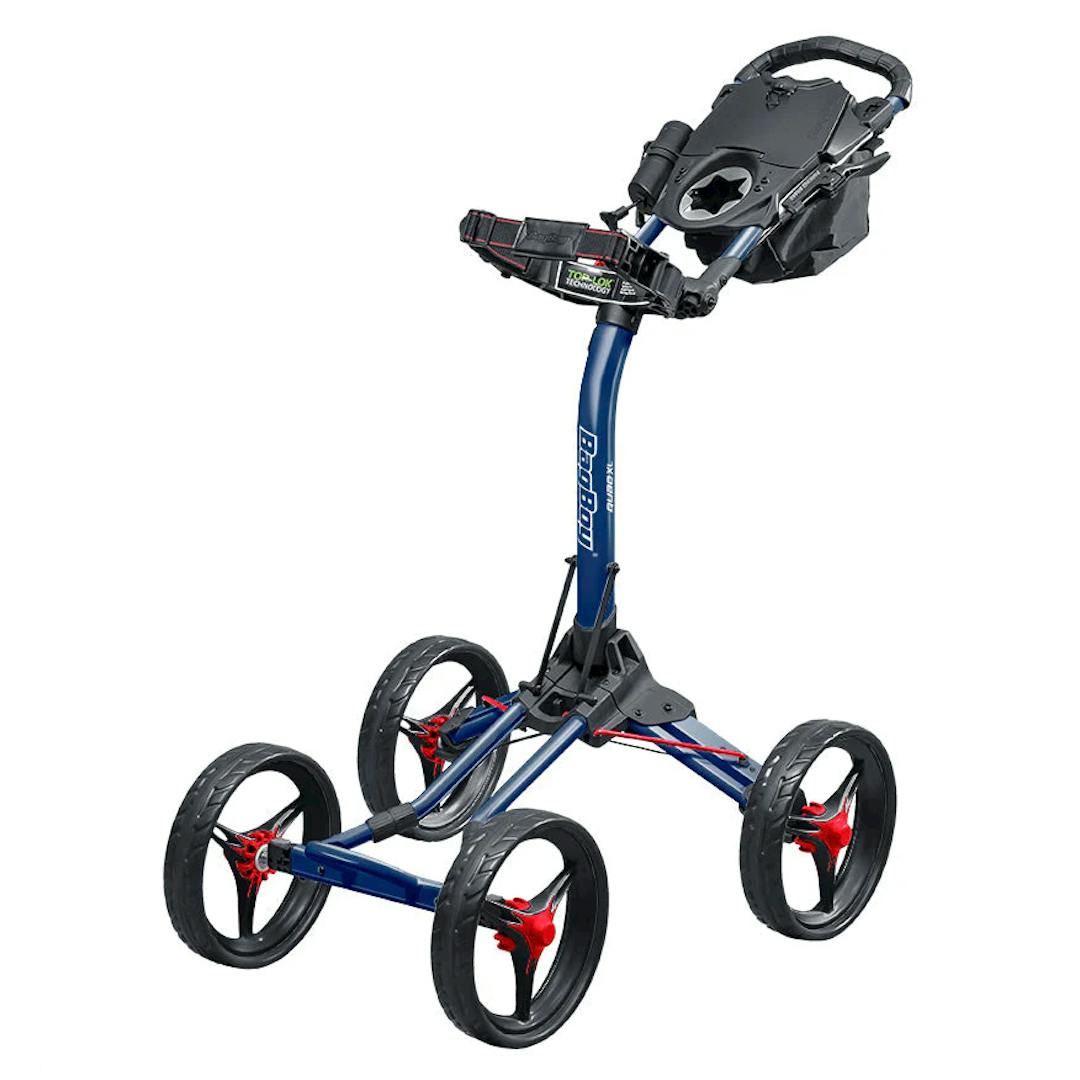 New Bag Boy Quad Xl Push Cart Navy Red bb71797 SidelineSwap