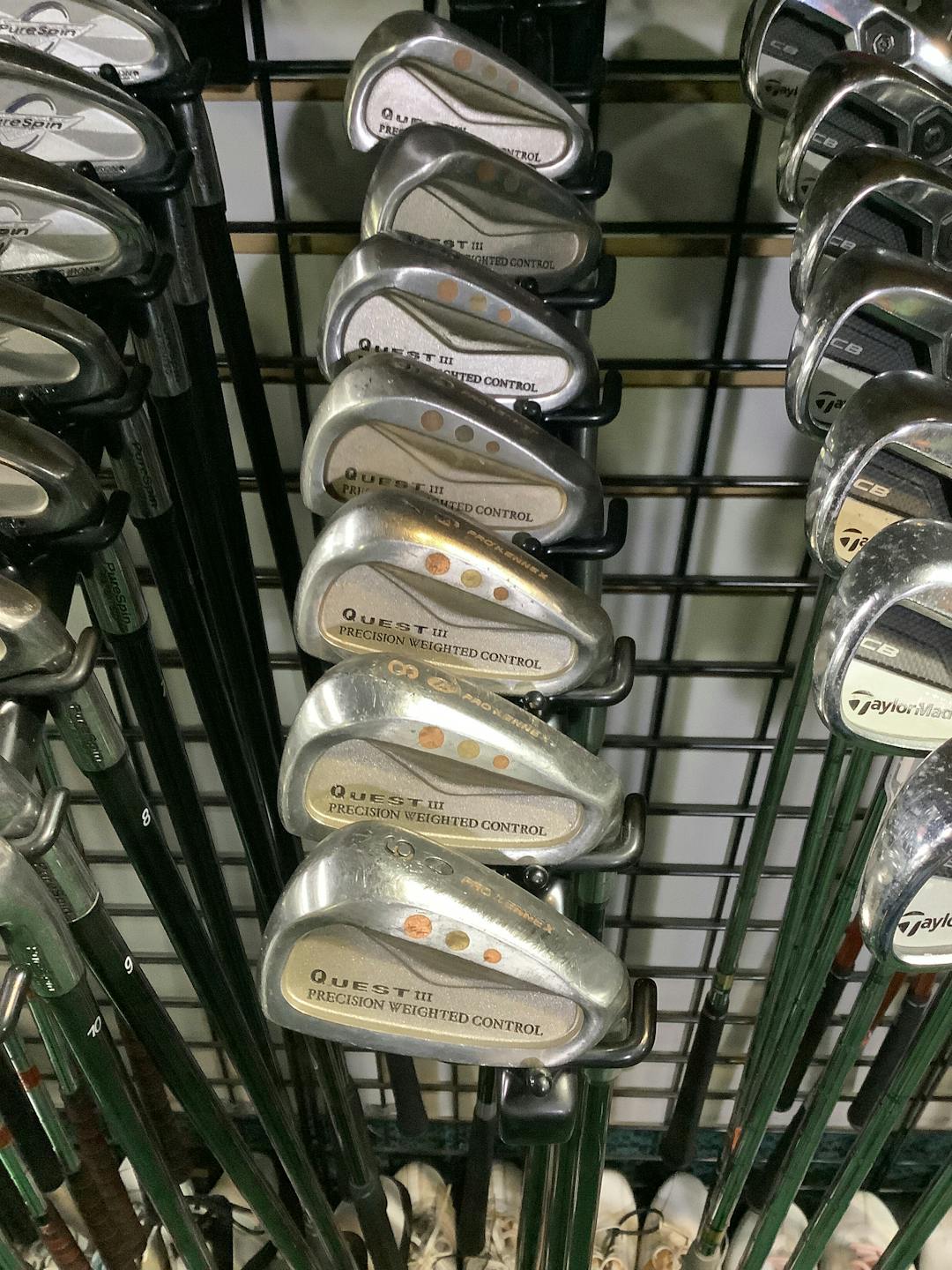 Used Pro Kennex Quest Iii 3i9i Regular Flex Graphite Shaft Iron Sets