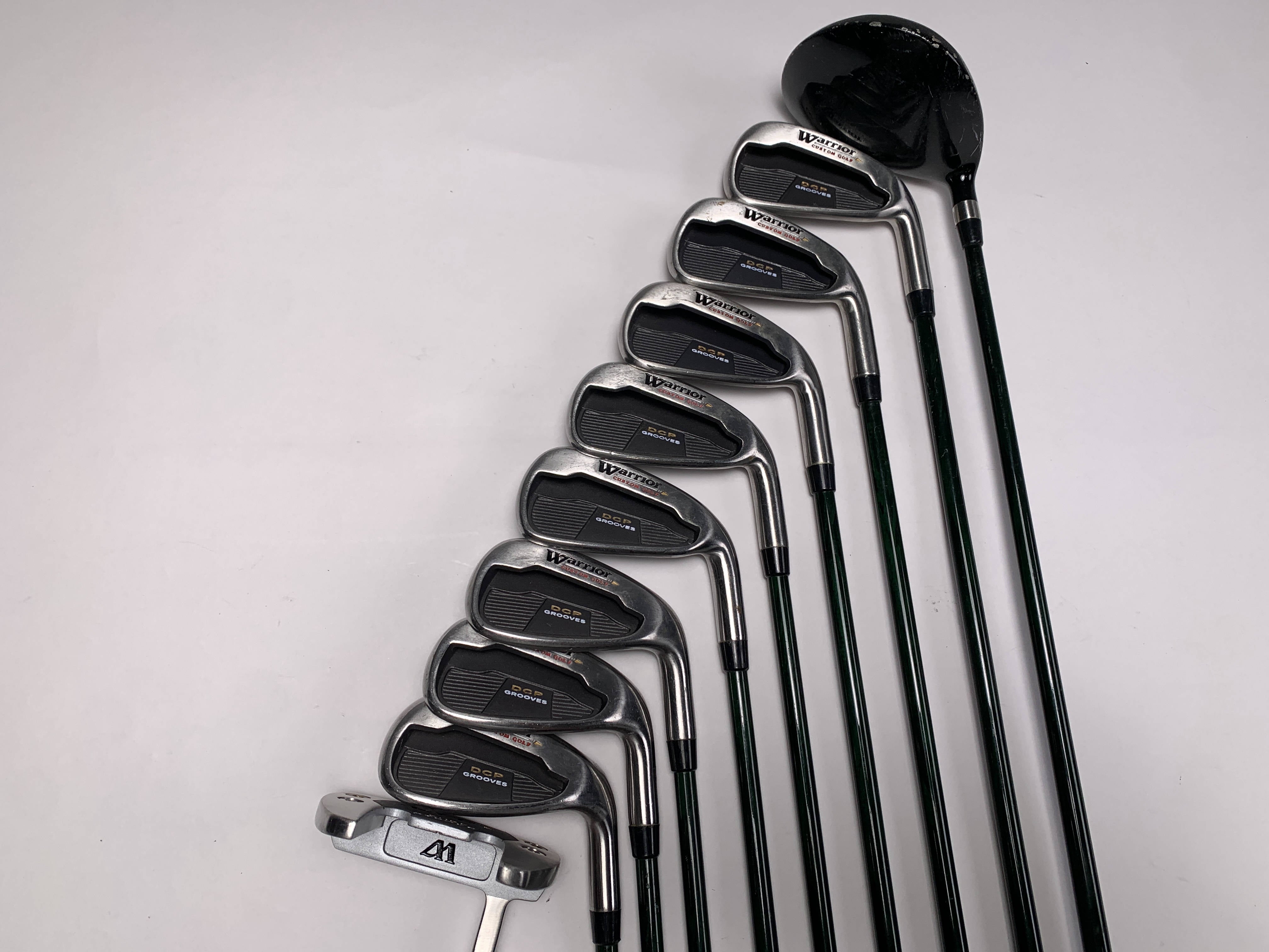 Warrior Custom Golf DCP Grooves Club Set 3W 3PW Putter True Launch