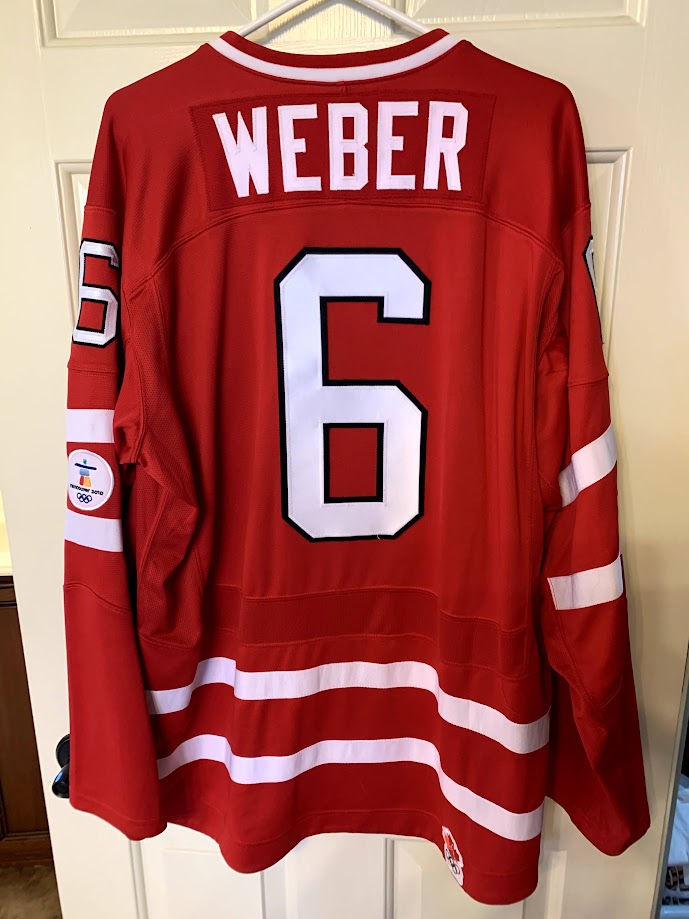 IIHF Team Canada #6 Shea Weber 2010 Vancouver Olympics Vintage