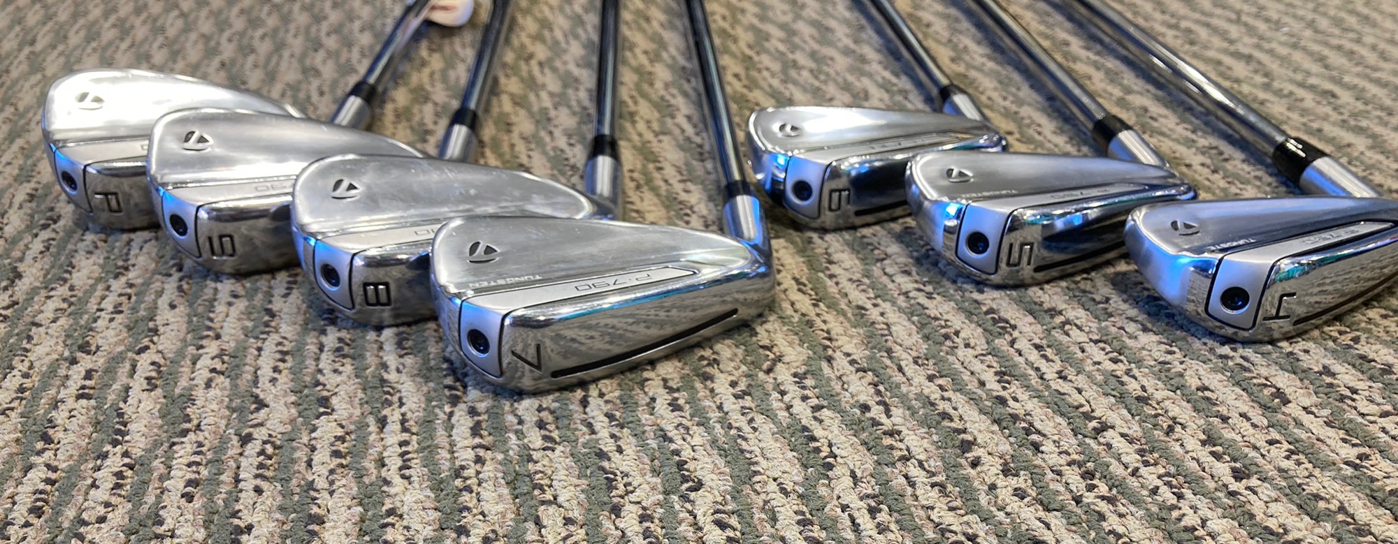 Used Men's TaylorMade P790 Left Handed Iron Set Stiff Flex Steel Shaft