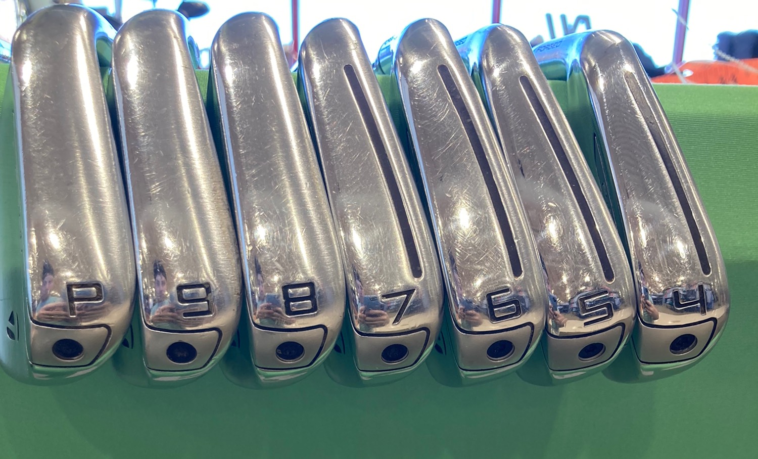 Used Men's TaylorMade P790 Left Handed Iron Set Stiff Flex Steel Shaft