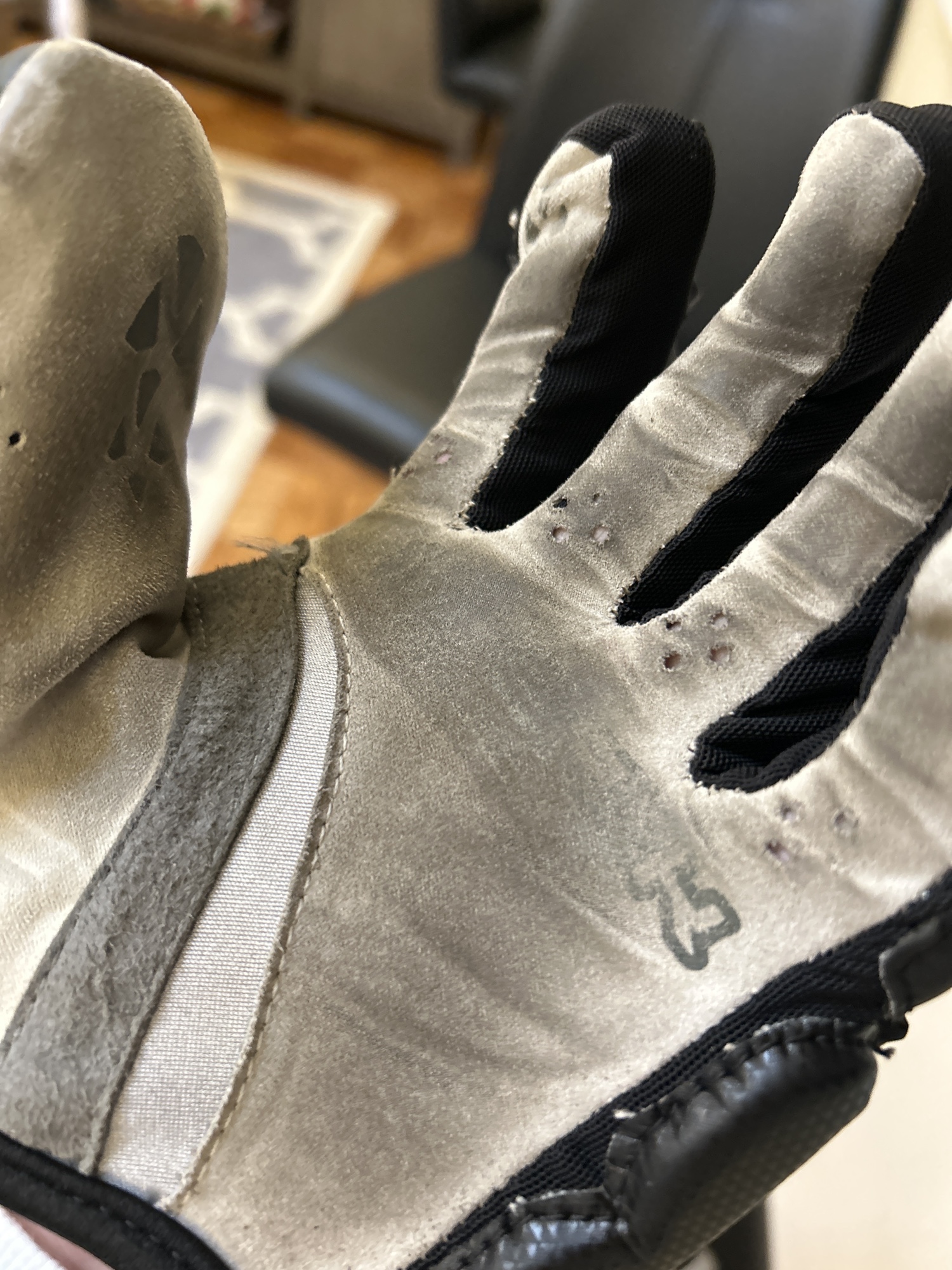 Used Goalie Maverik Rome Lacrosse Gloves SidelineSwap