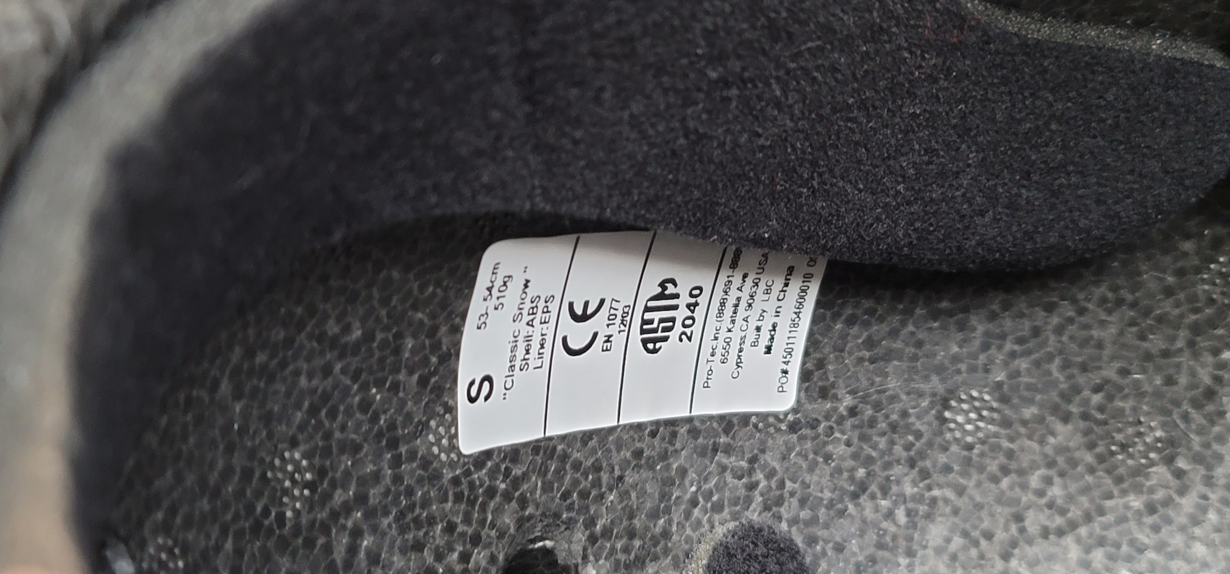 Protec Classic Snow helmet with Audio force ear pads SidelineSwap