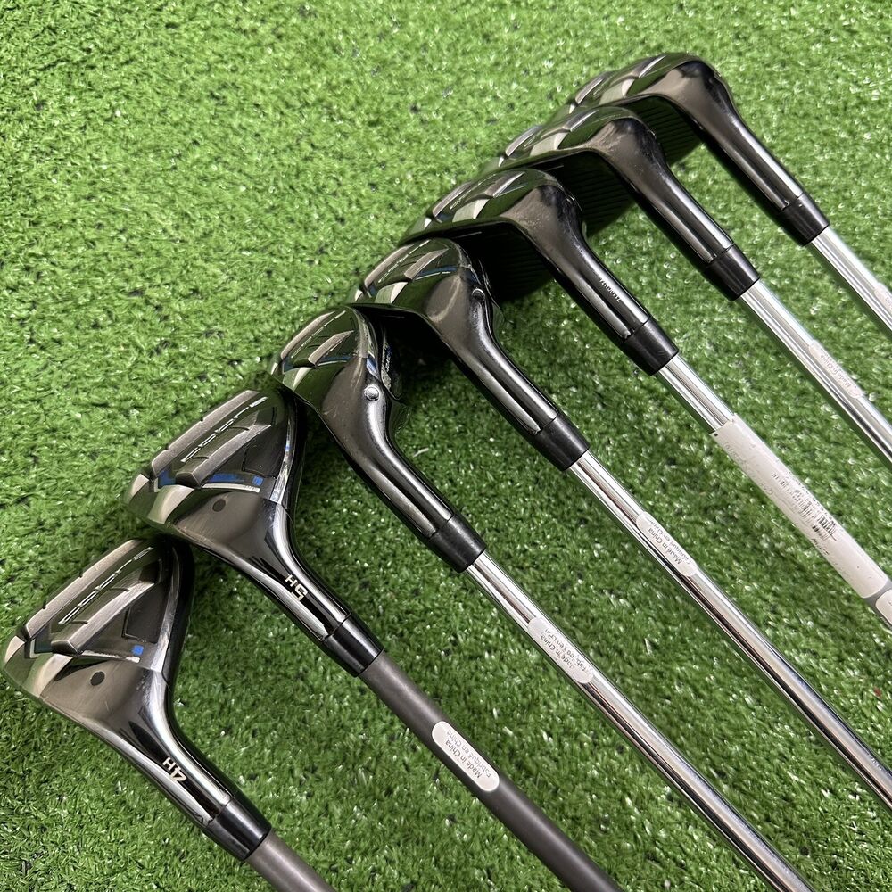 Cobra TRail Hybrid Iron Set 4H 5H 6PW Steel Graphite Combo Stiff Flex Left LH SidelineSwap
